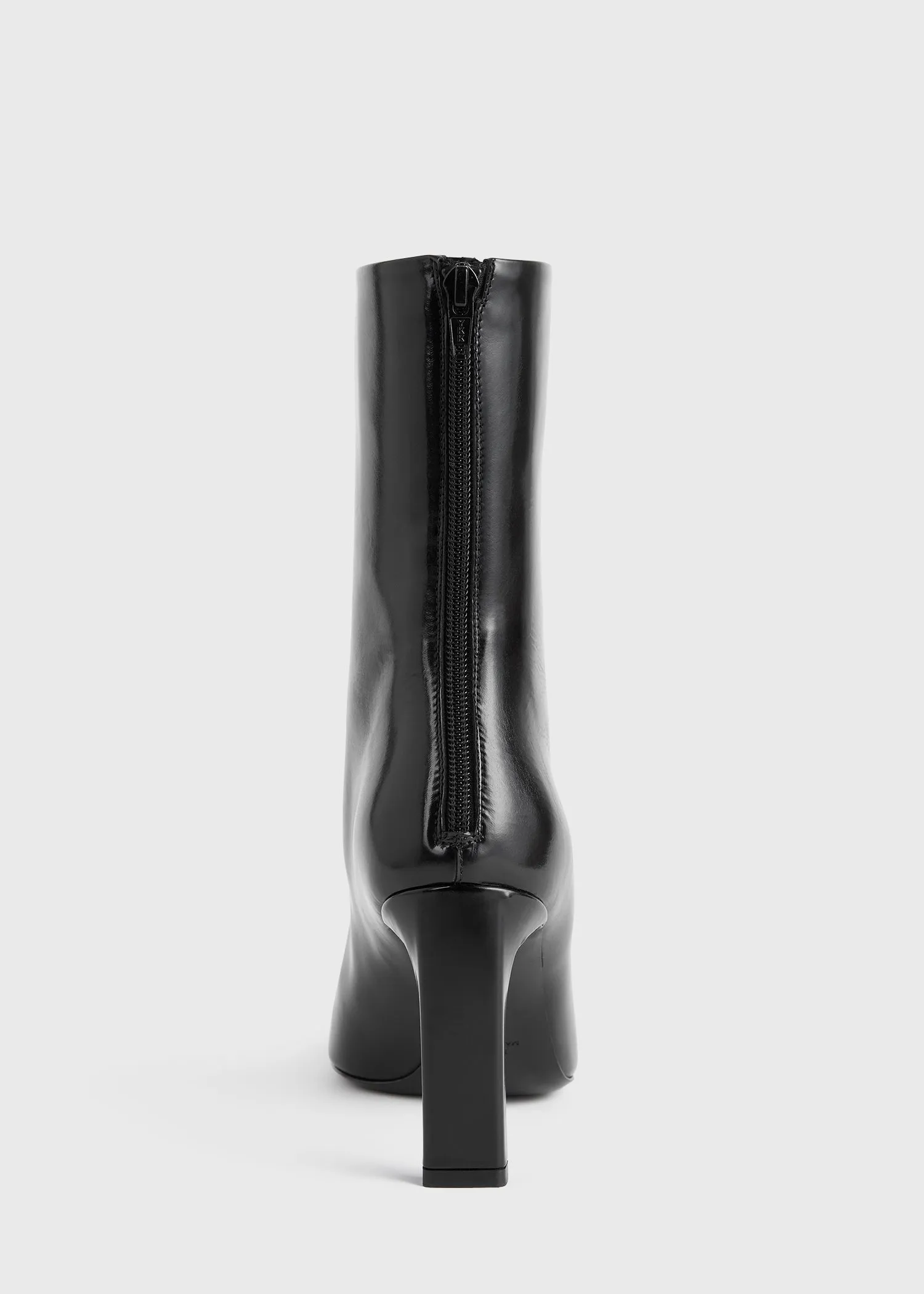 Bar glossy leather boots black sold by Toteme product image thumbnail 4