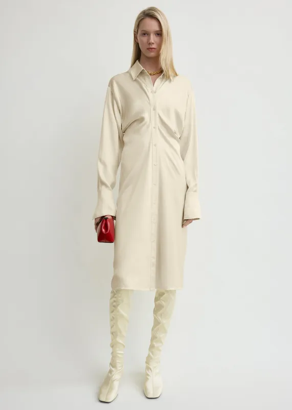 Slouch shirtdress snow made by Toteme