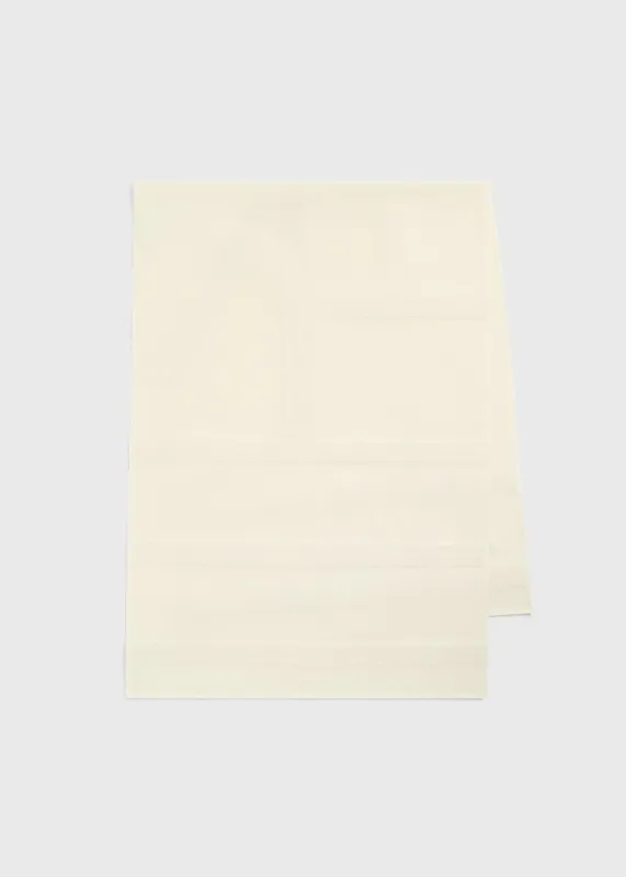 Monogram twill scarf off-white sold by Toteme