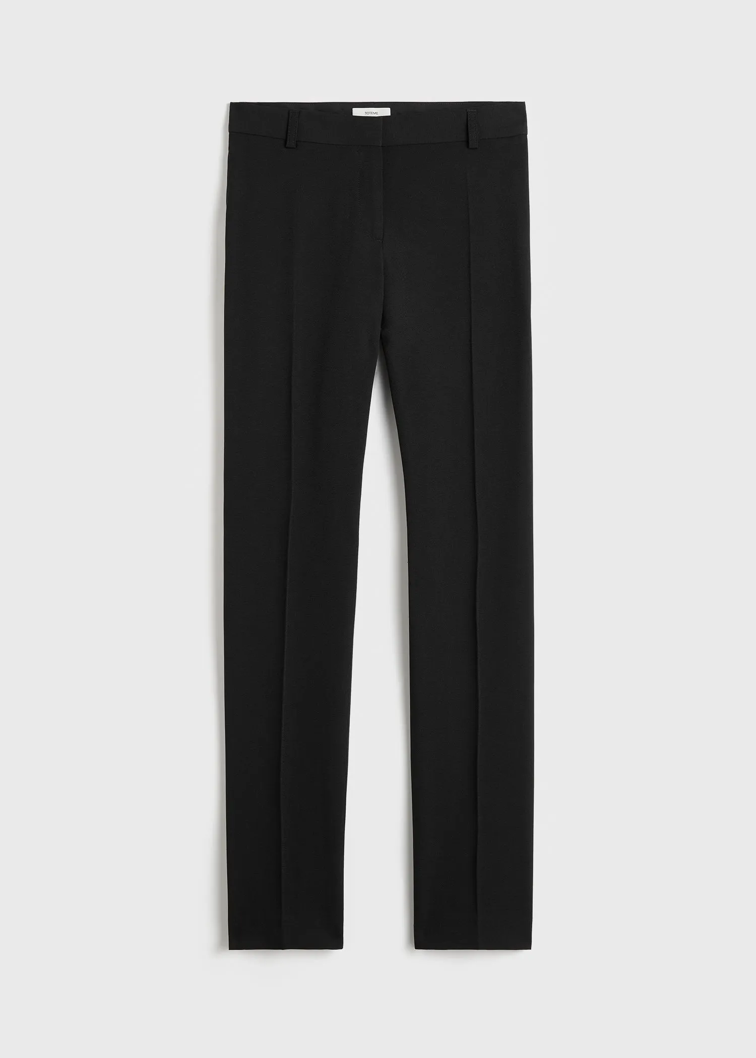 Low-waist slim evening trousers black sold by Toteme product image thumbnail 5