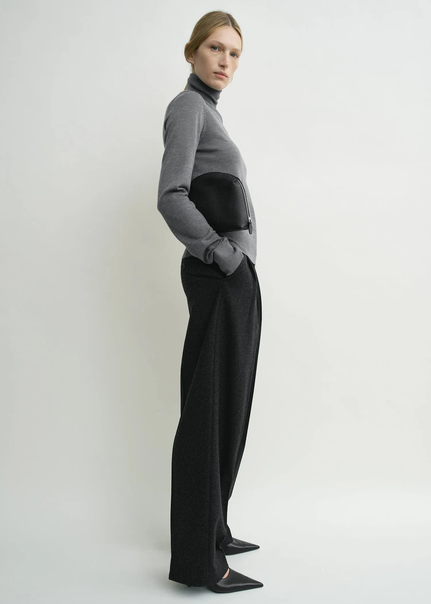 Fine turtleneck charcoal sold by Toteme product image thumbnail 2