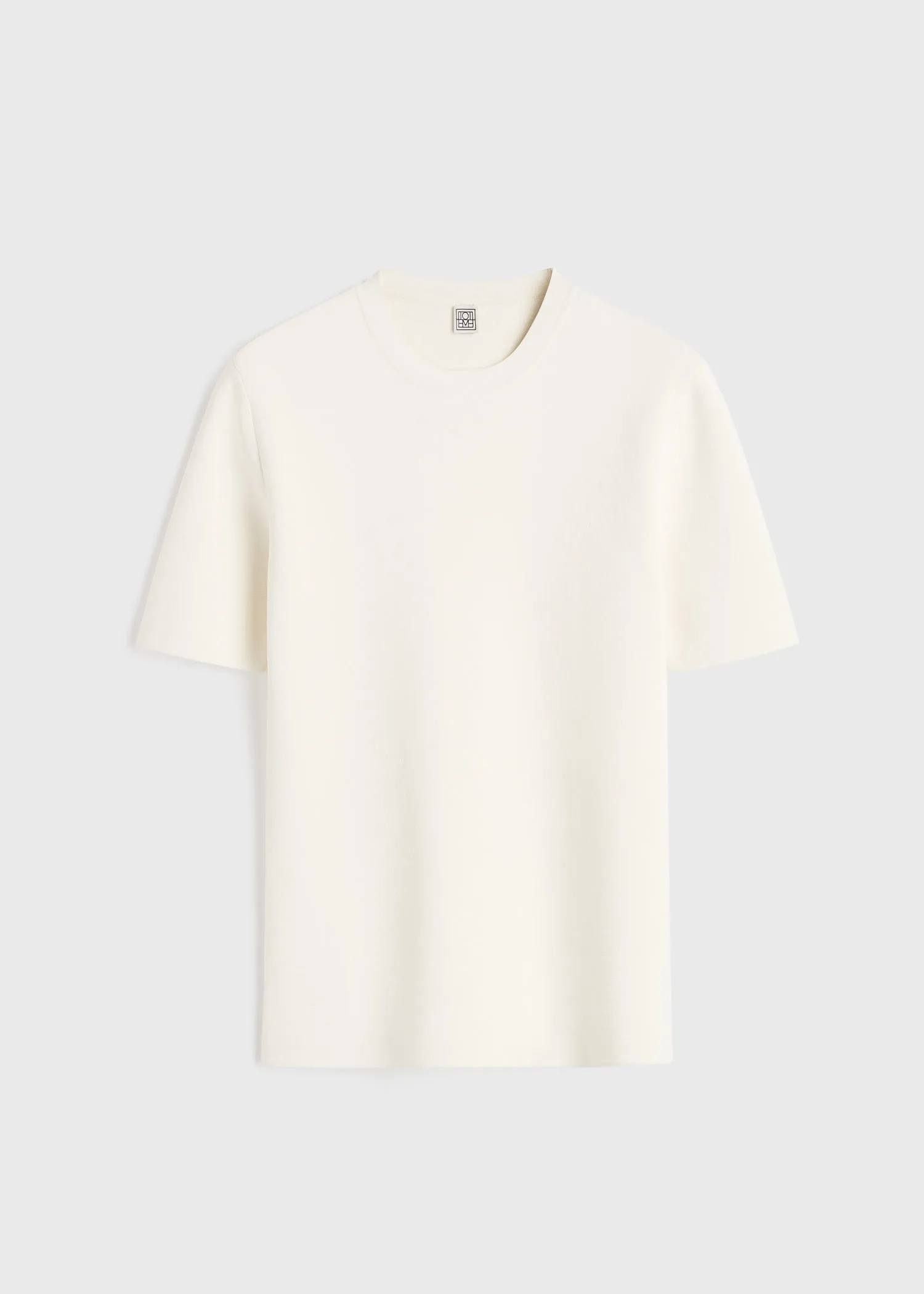 Compact knit tee optic white sold by Toteme product image thumbnail 5