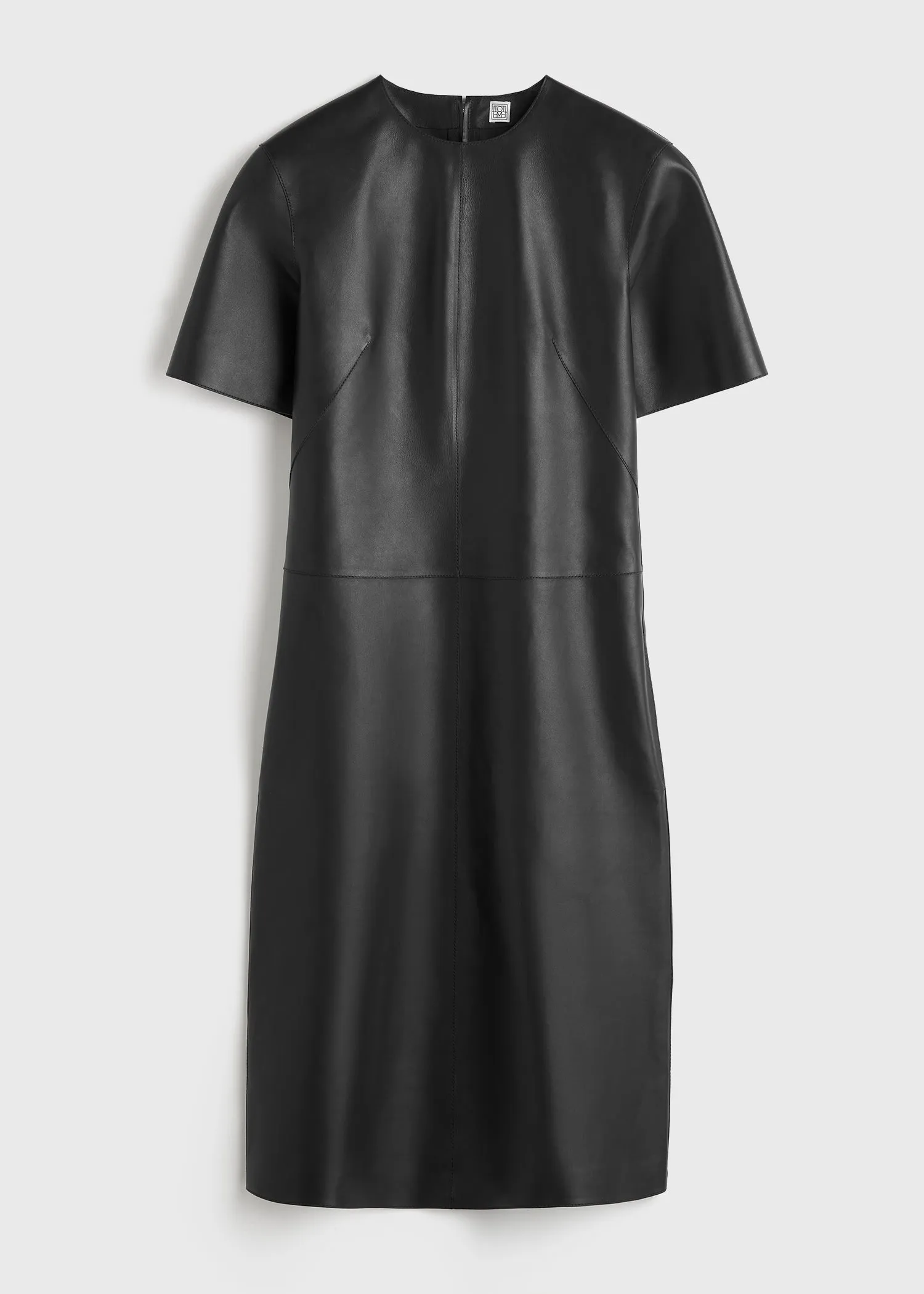Leather tee dress black sold by Toteme product image thumbnail 5