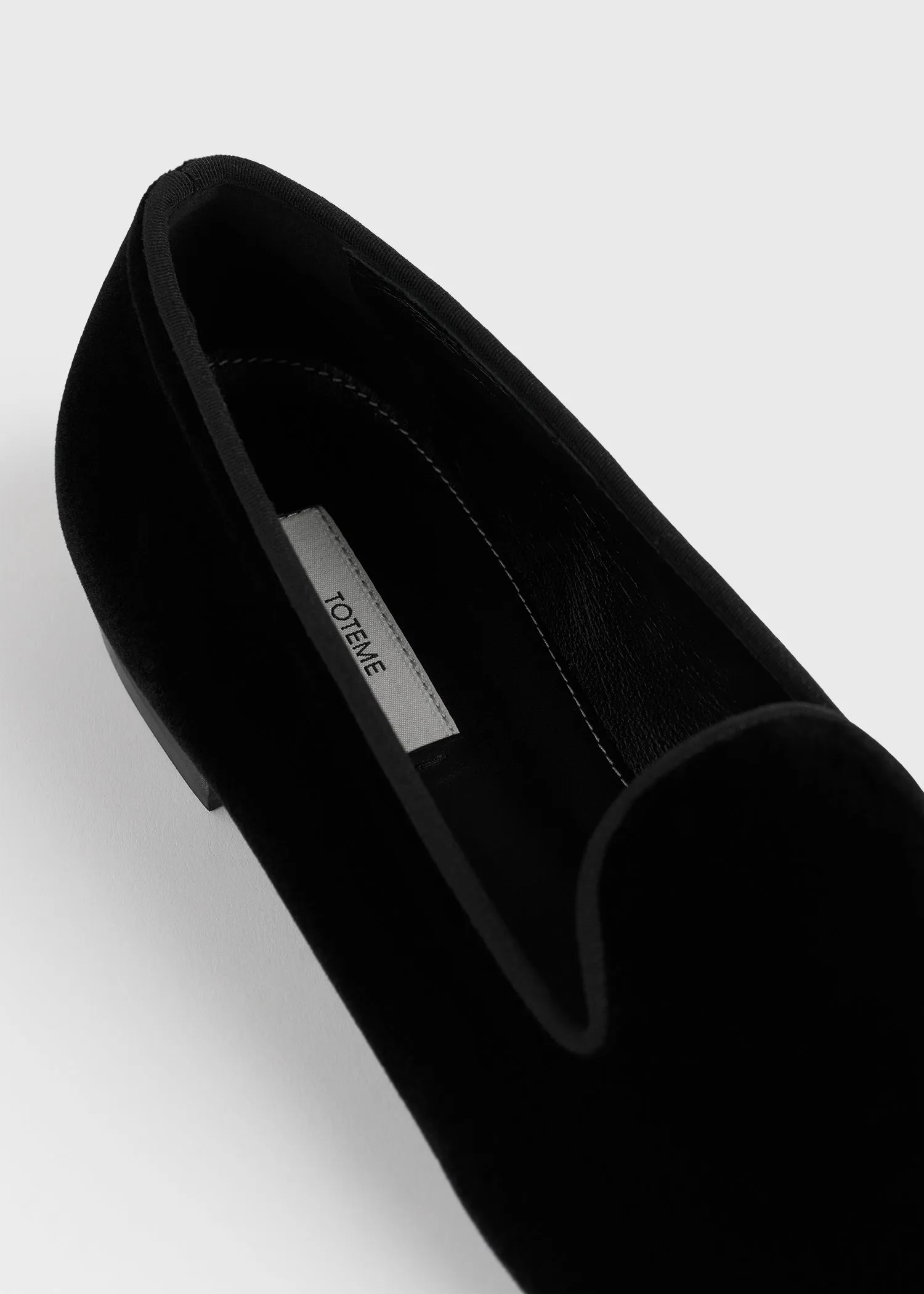 Velvet loafers black sold by Toteme product image thumbnail 5