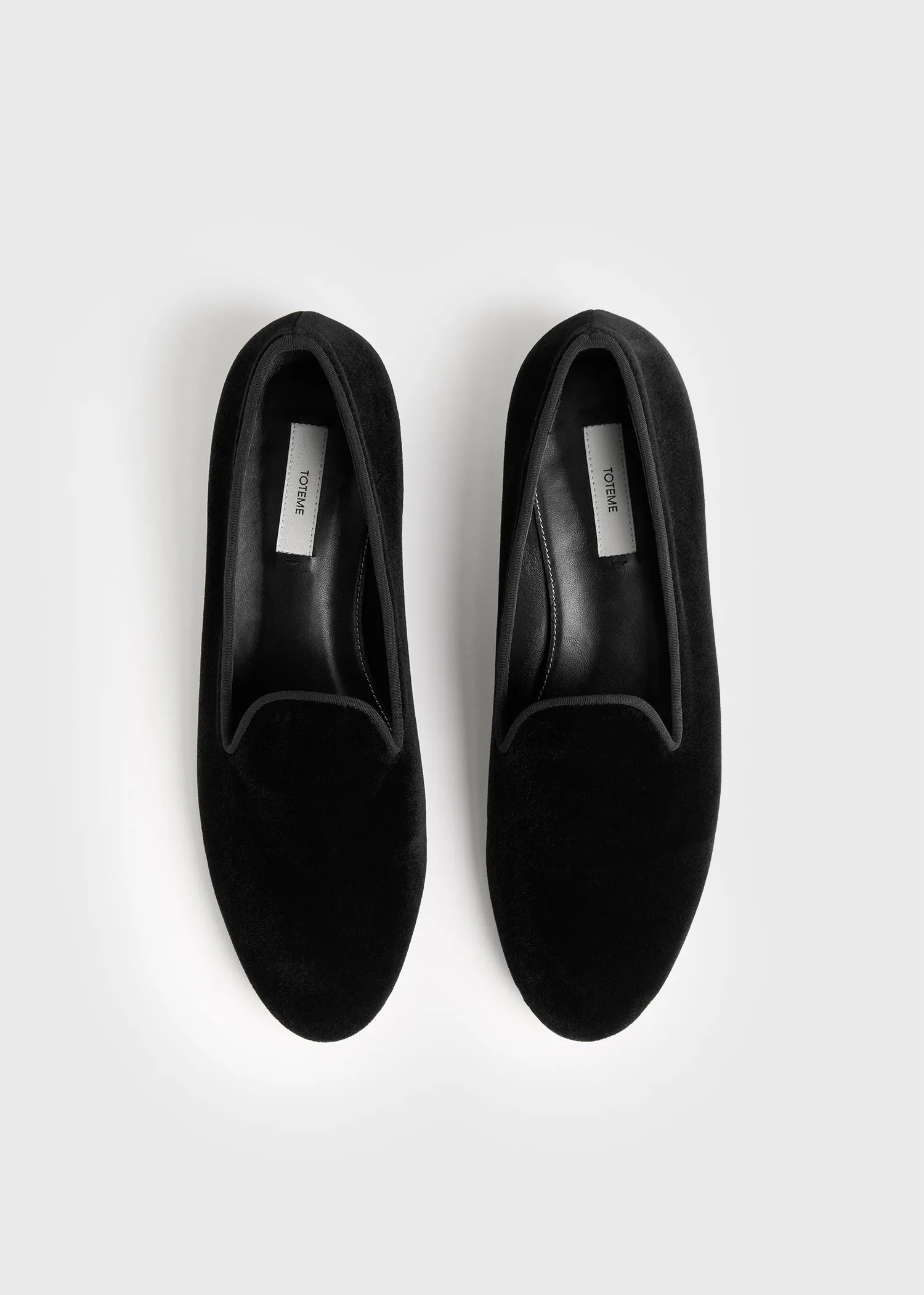 Velvet loafers black sold by Toteme product image thumbnail 4