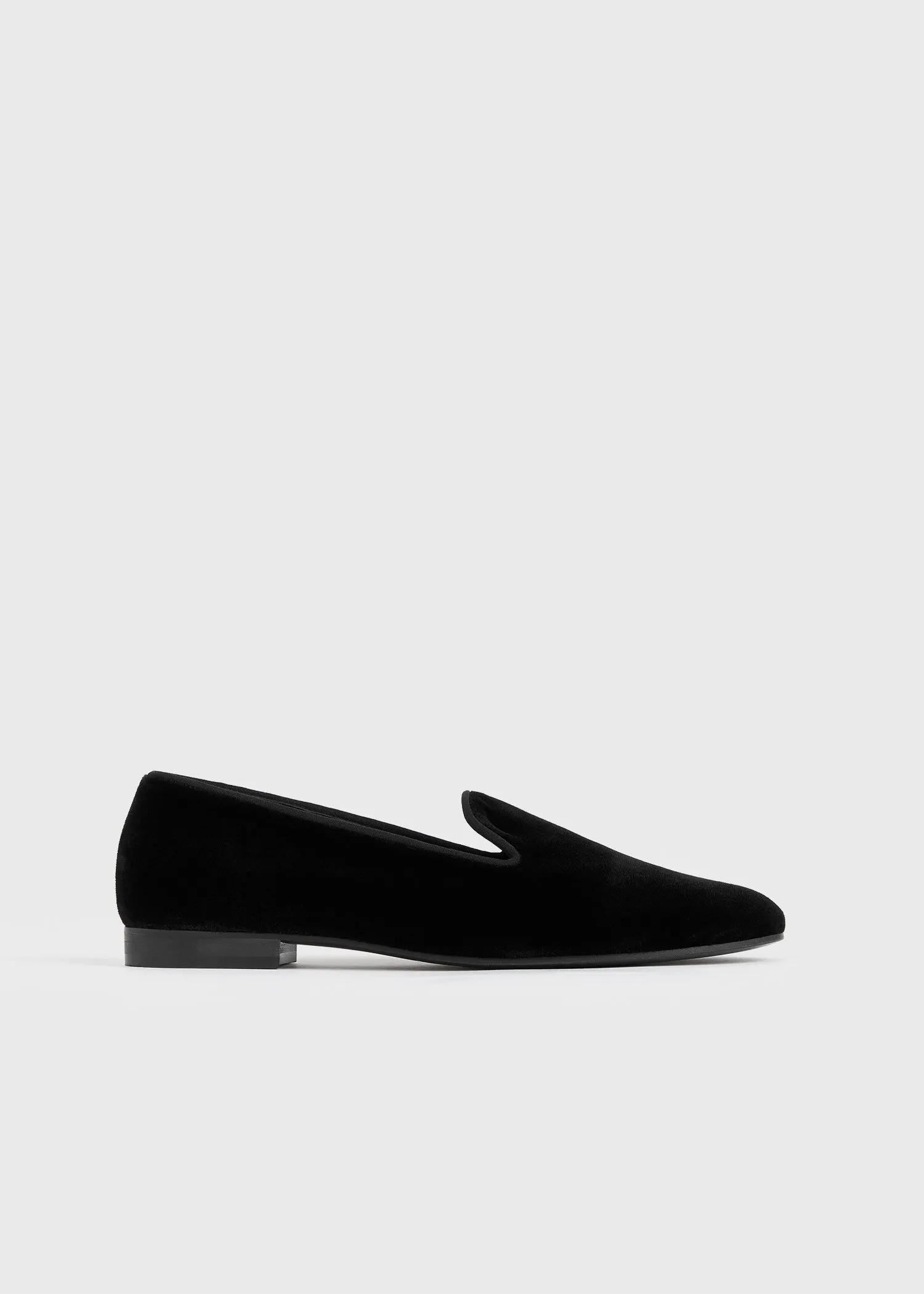 Velvet loafers black sold by Toteme