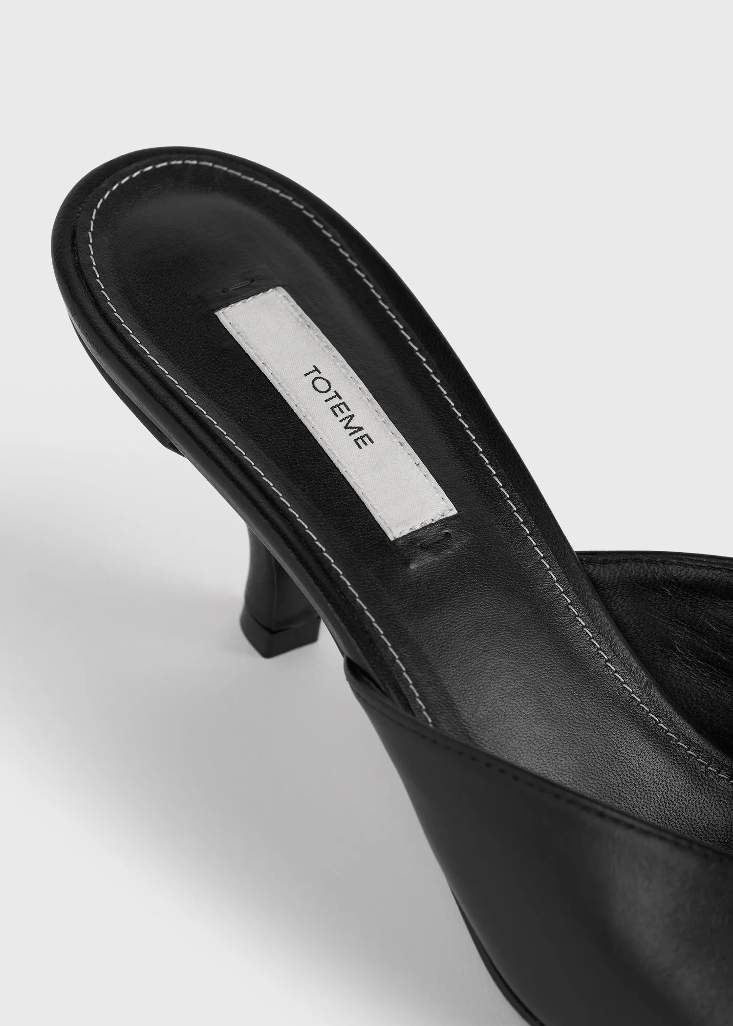 Sharp nappa mules black sold by Toteme product image thumbnail 5