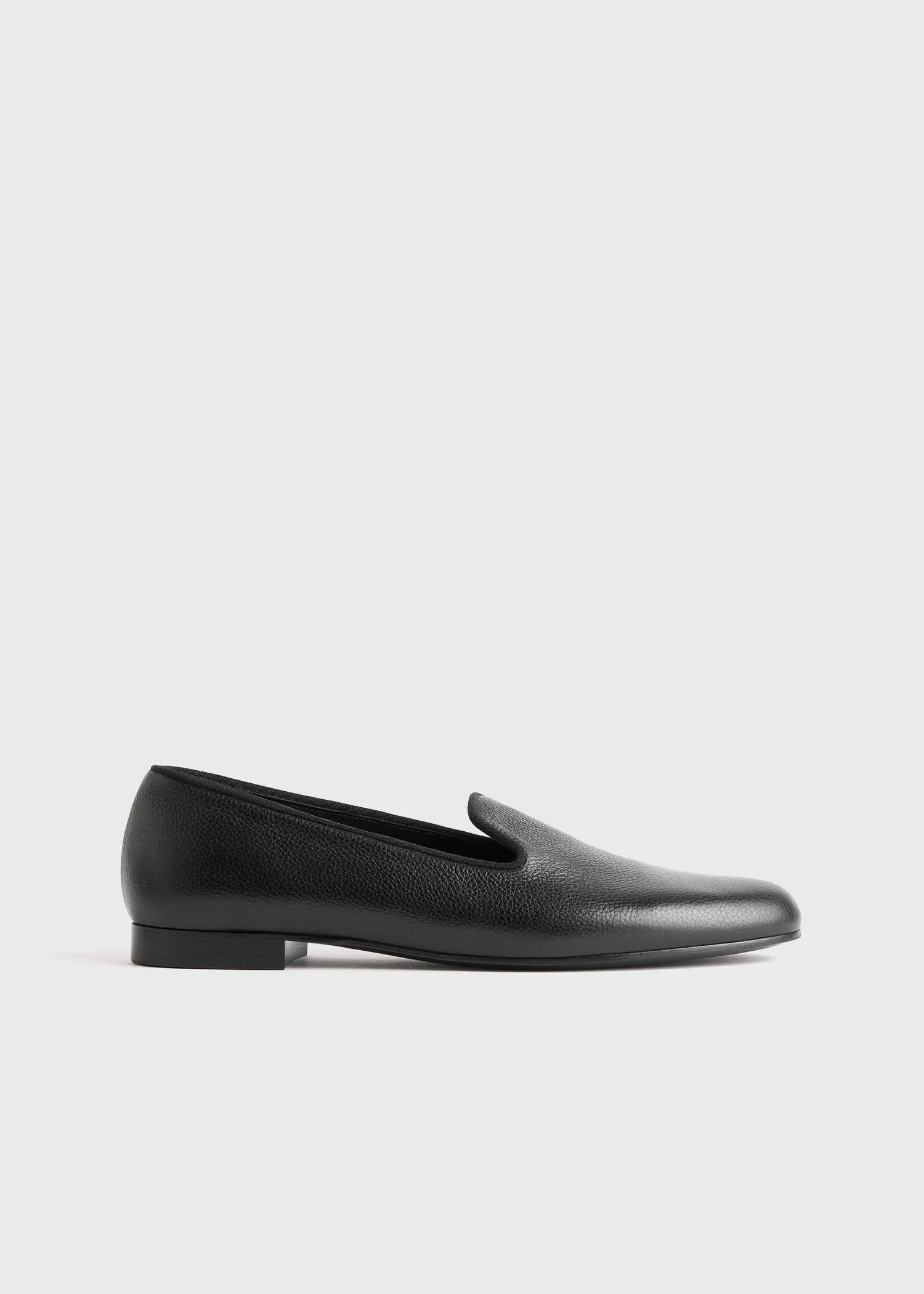 Grained-leather loafers black sold by Toteme