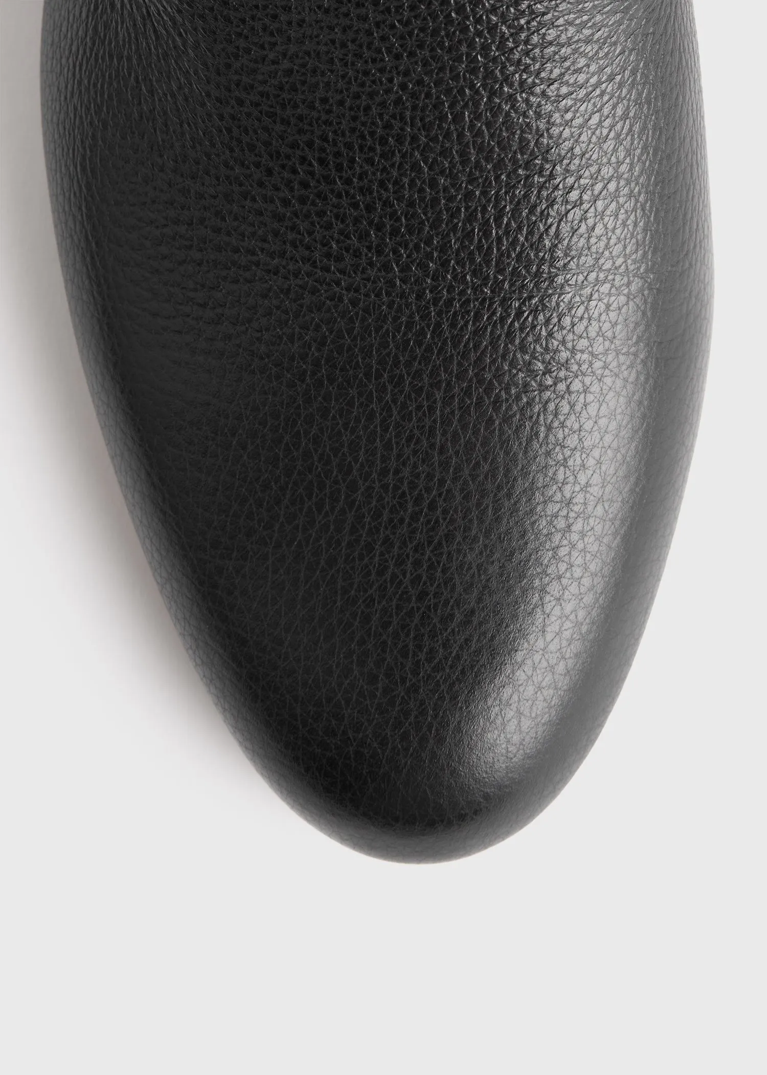 Grained-leather loafers black sold by Toteme product image thumbnail 5