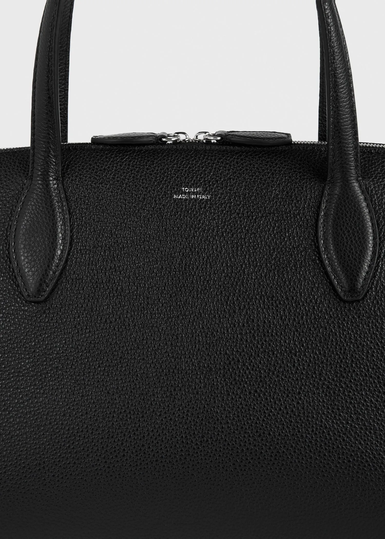 Medium grained-leather day tote black sold by Toteme product image thumbnail 5