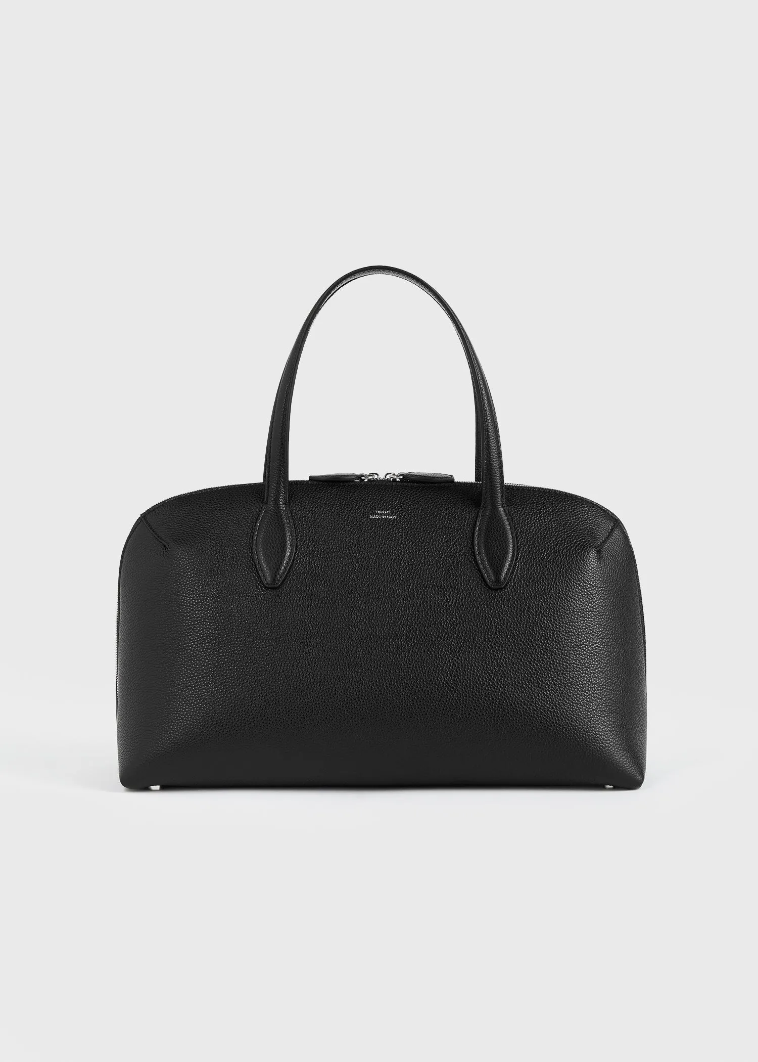 Medium grained-leather day tote black sold by Toteme
