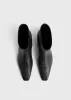 Zipped leather chelsea boots black sold by Toteme
