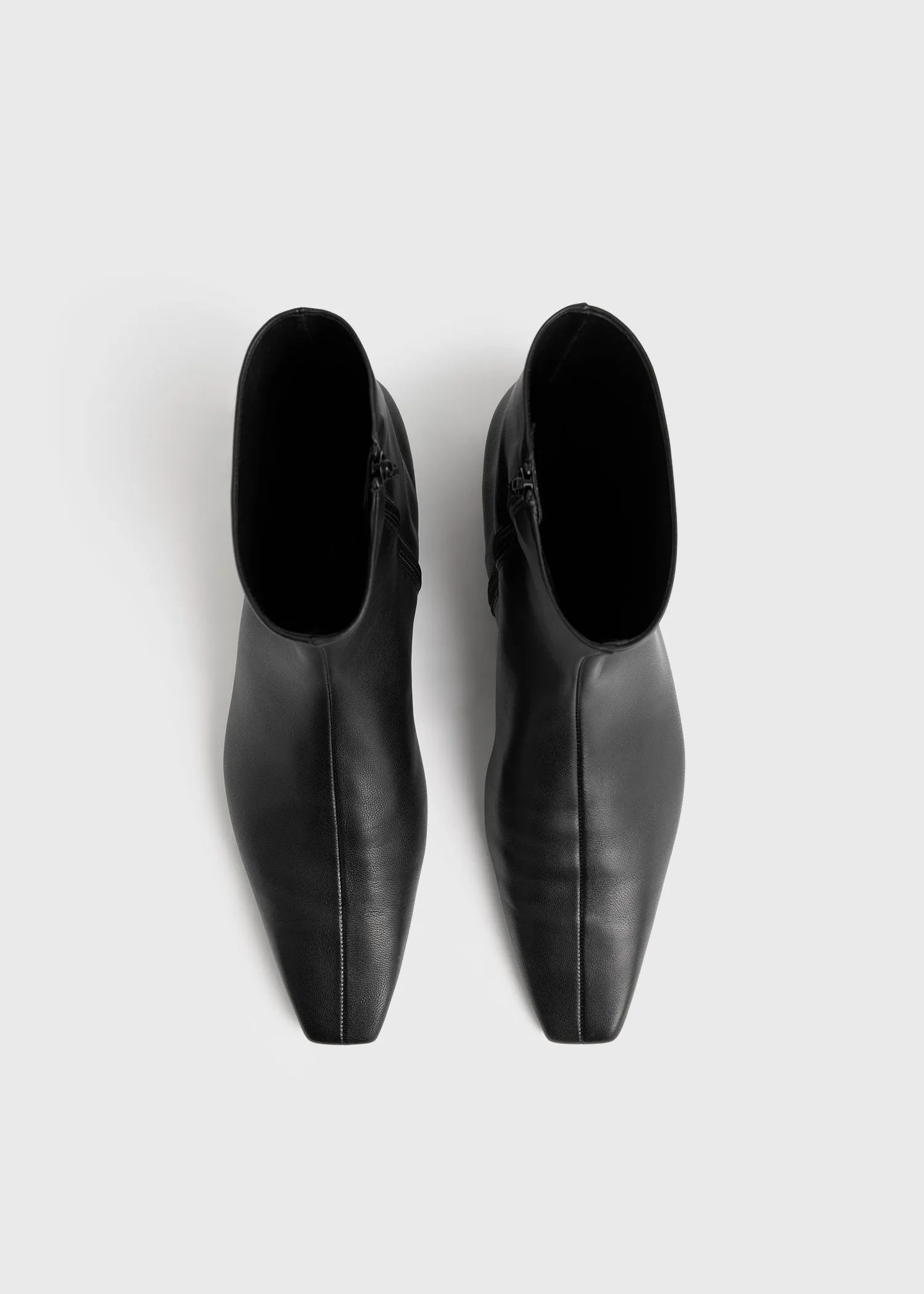 Zipped leather chelsea boots black sold by Toteme product image thumbnail 4