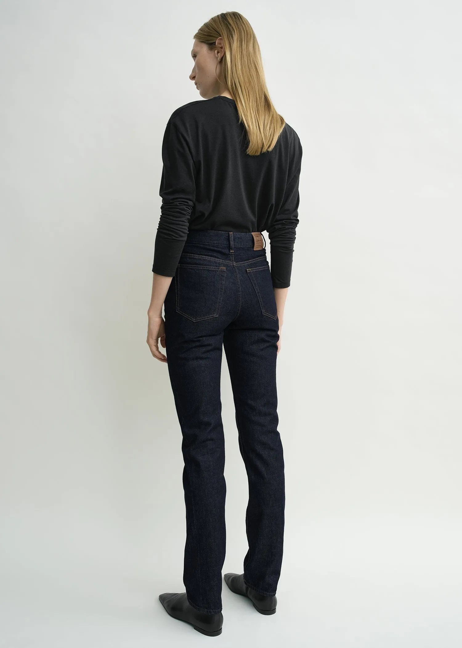 High slim denim rinsed blue sold by Toteme product image thumbnail 3