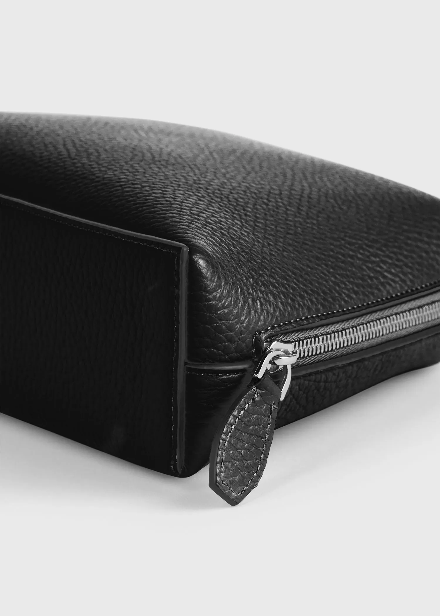 Medium grained-leather day pouch black sold by Toteme product image thumbnail 5