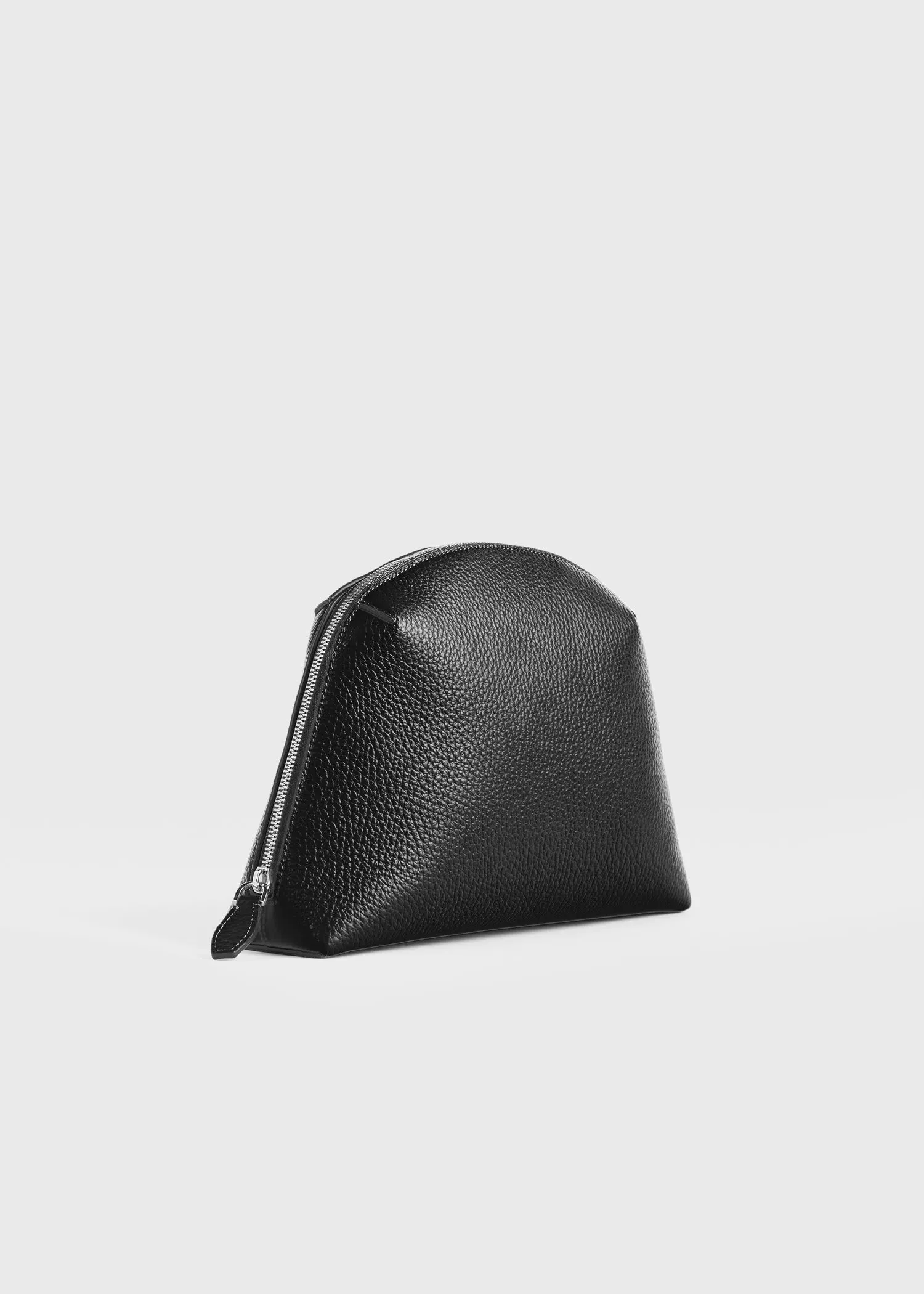 Medium grained-leather day pouch black sold by Toteme product image thumbnail 4