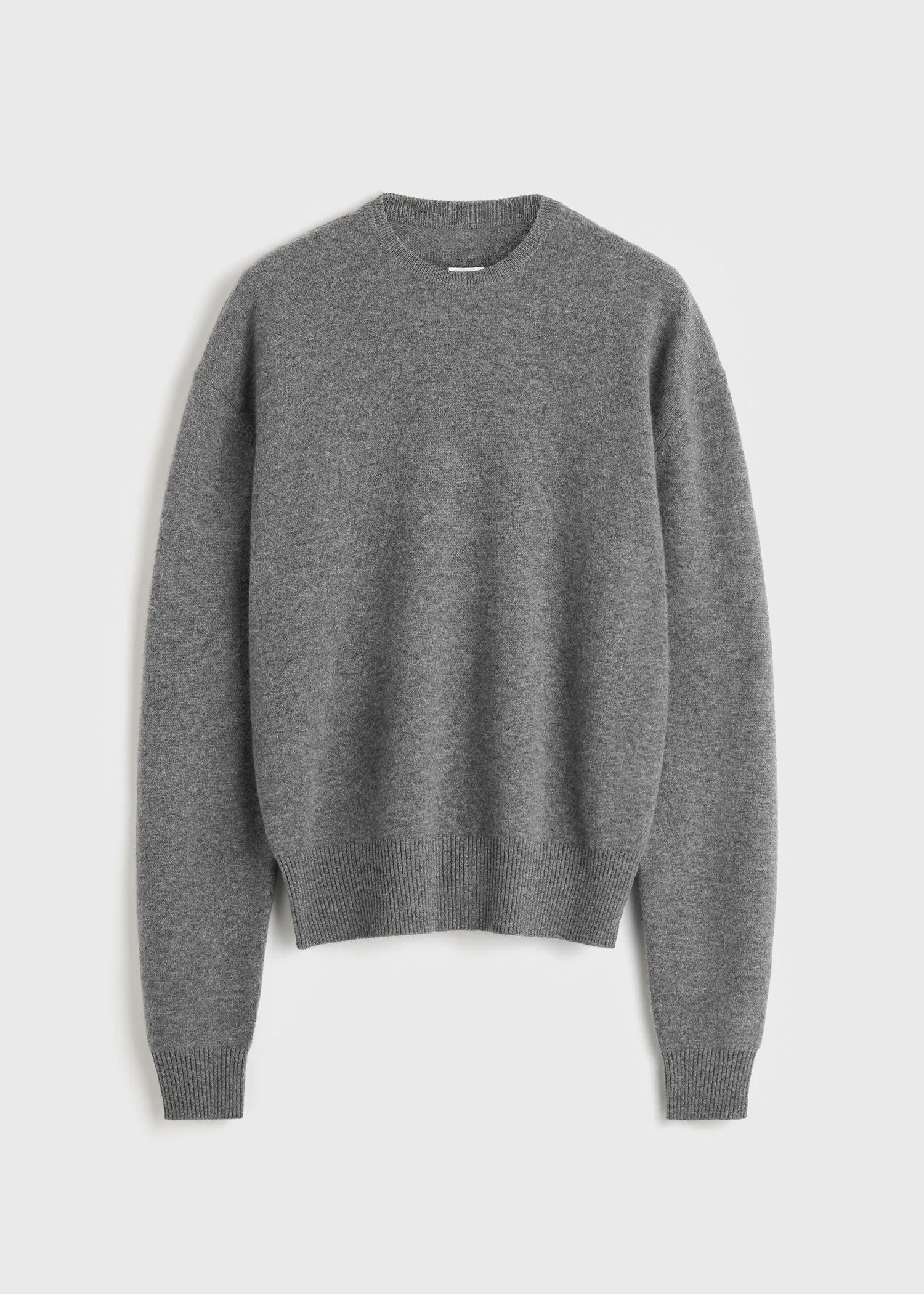 Classic cashmere crew knit mid grey sold by Toteme product image thumbnail 5