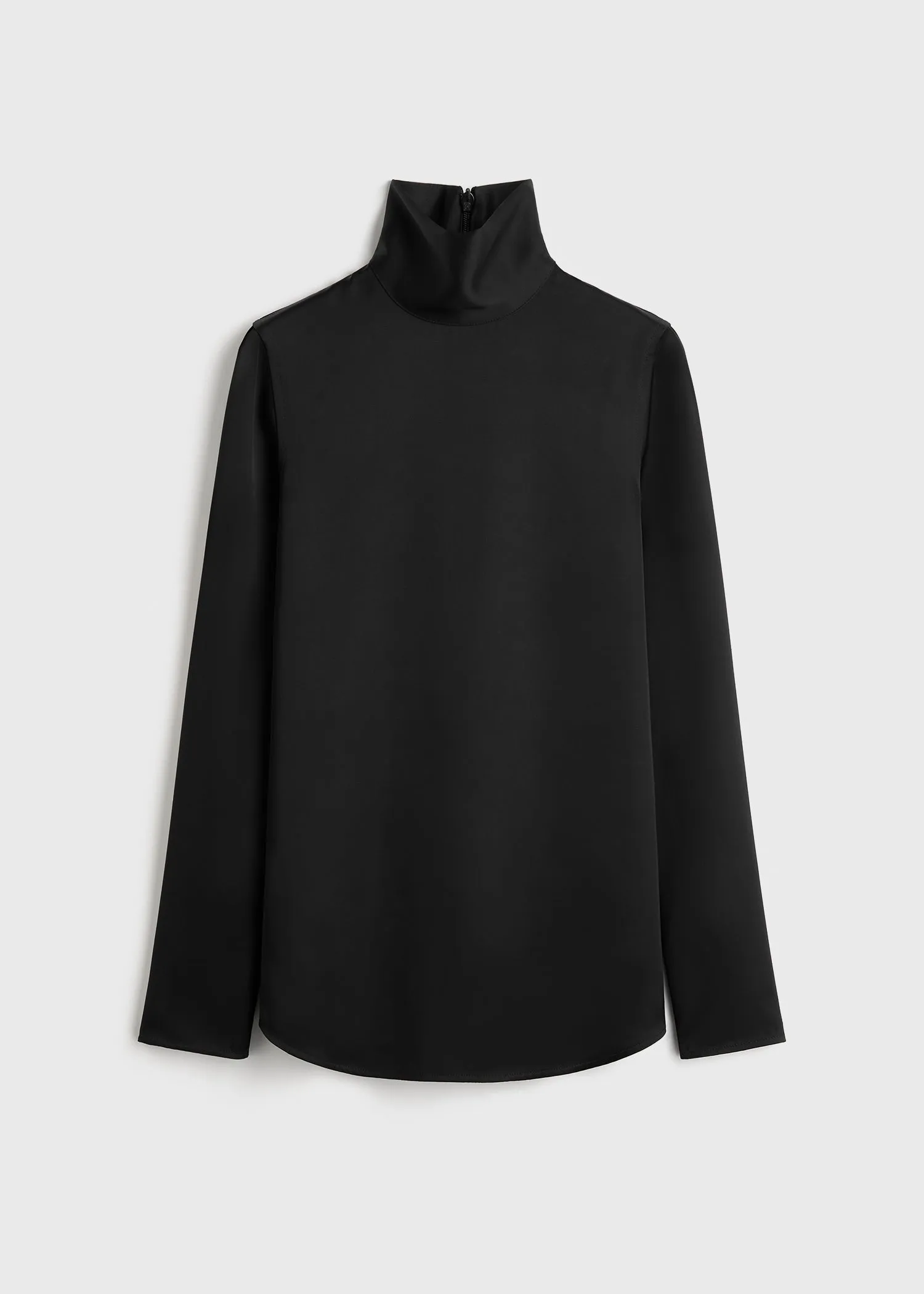 Slouch-neck blouse black sold by Toteme product image thumbnail 5