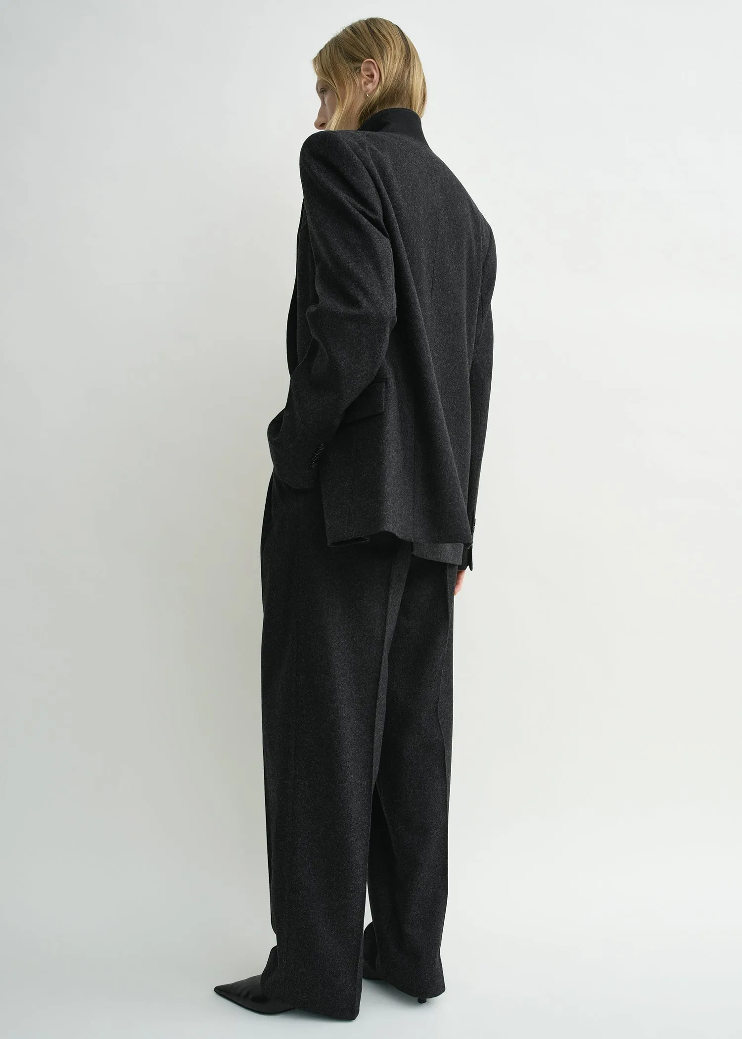 Tailored blazer charcoal sold by Toteme product image thumbnail 3