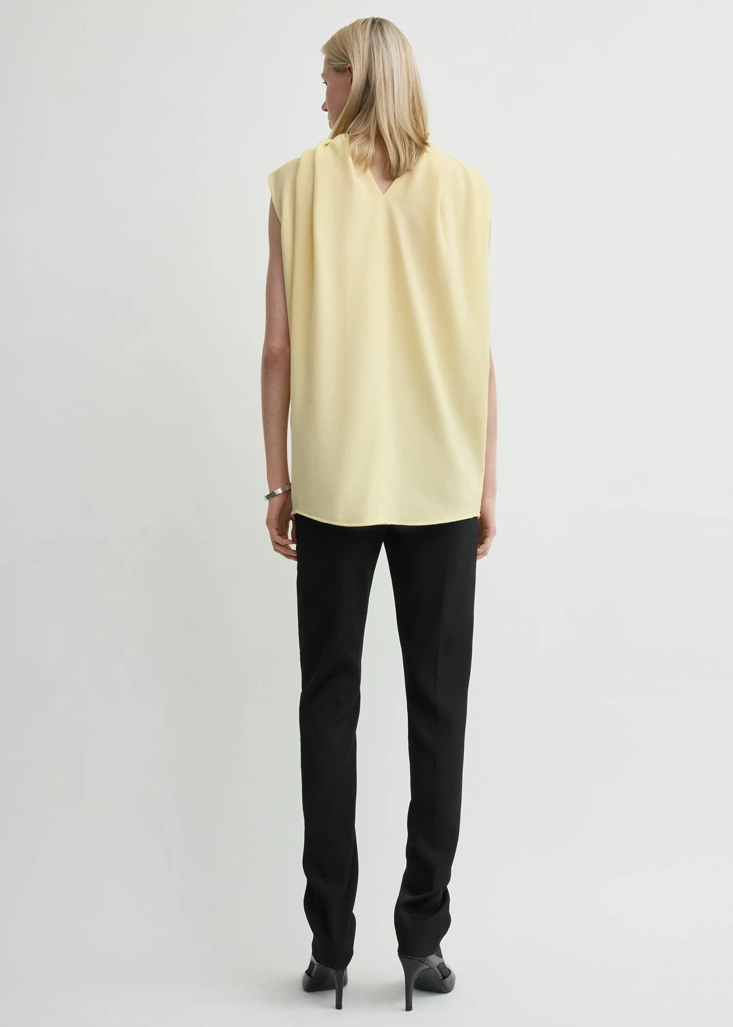 Cocoon cape blouse champagne sold by Toteme product image thumbnail 3