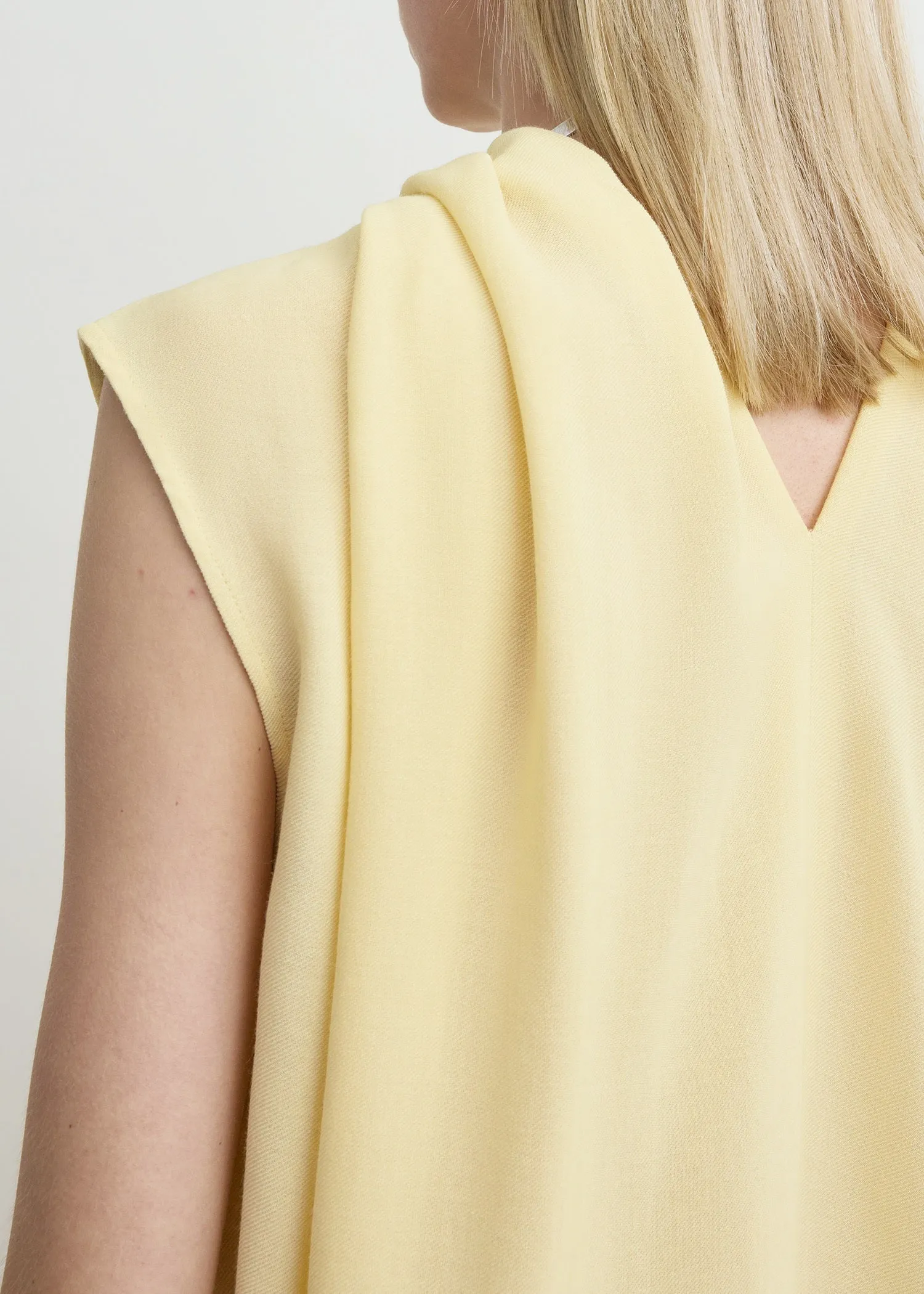 Cocoon cape blouse champagne sold by Toteme product image thumbnail 4