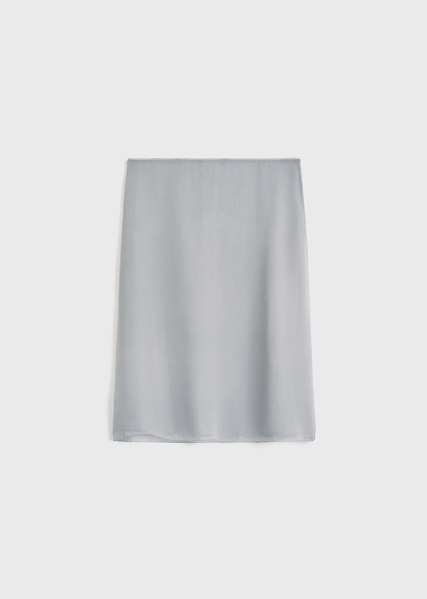 Chiffon slip skirt light grey sold by Toteme product image thumbnail 5