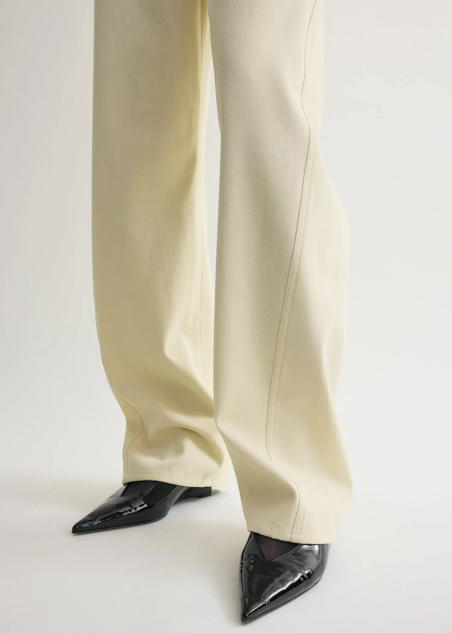 Relaxed twisted trousers sand sold by Toteme product image thumbnail 5