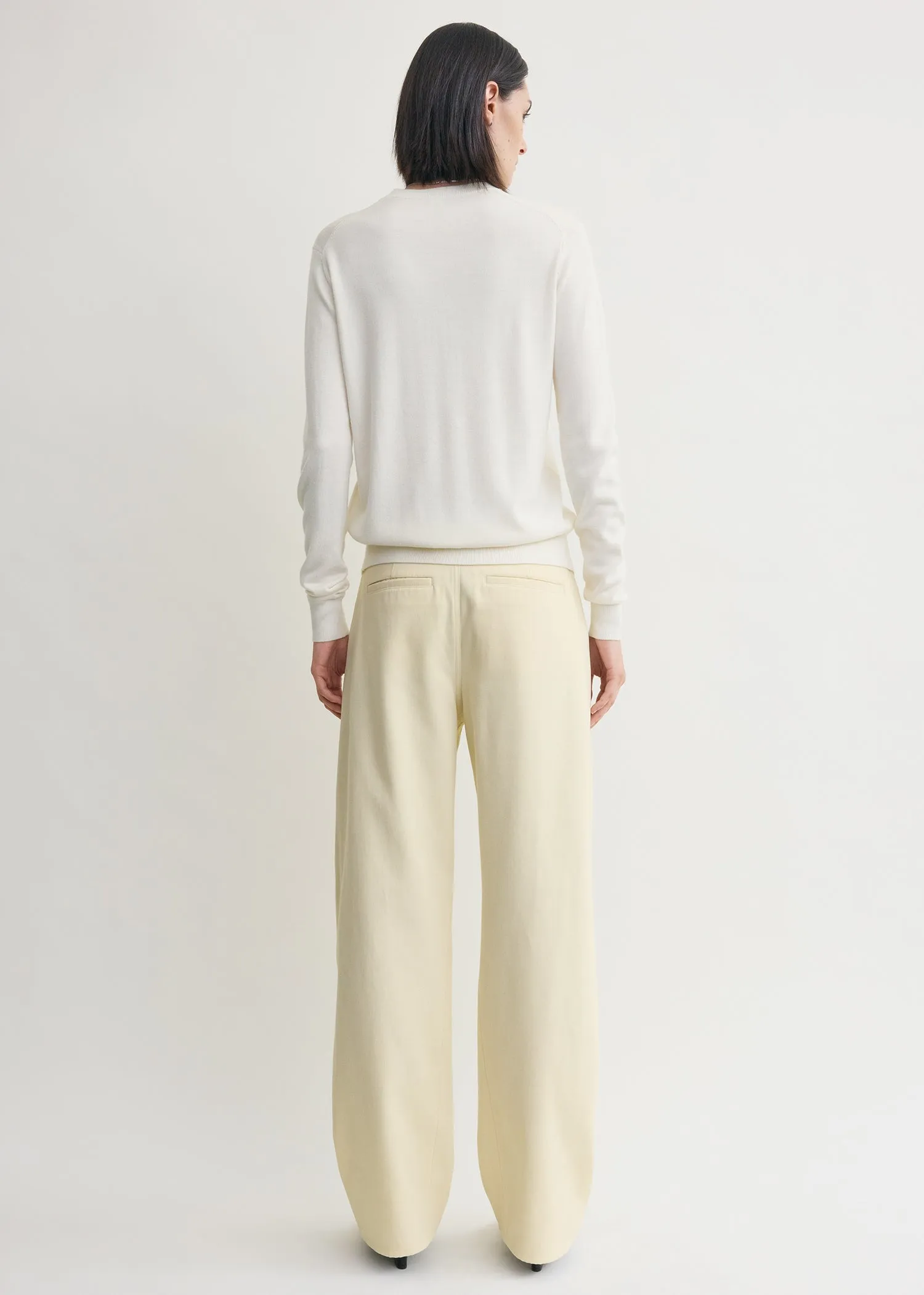Relaxed twisted trousers sand sold by Toteme product image thumbnail 3
