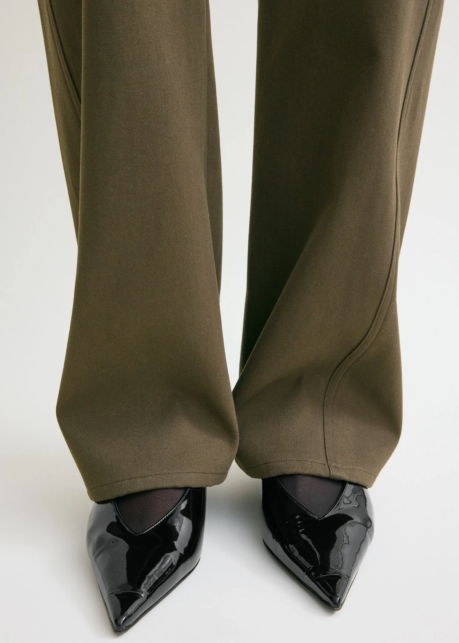 Relaxed twisted trousers pepper sold by Toteme product image thumbnail 5