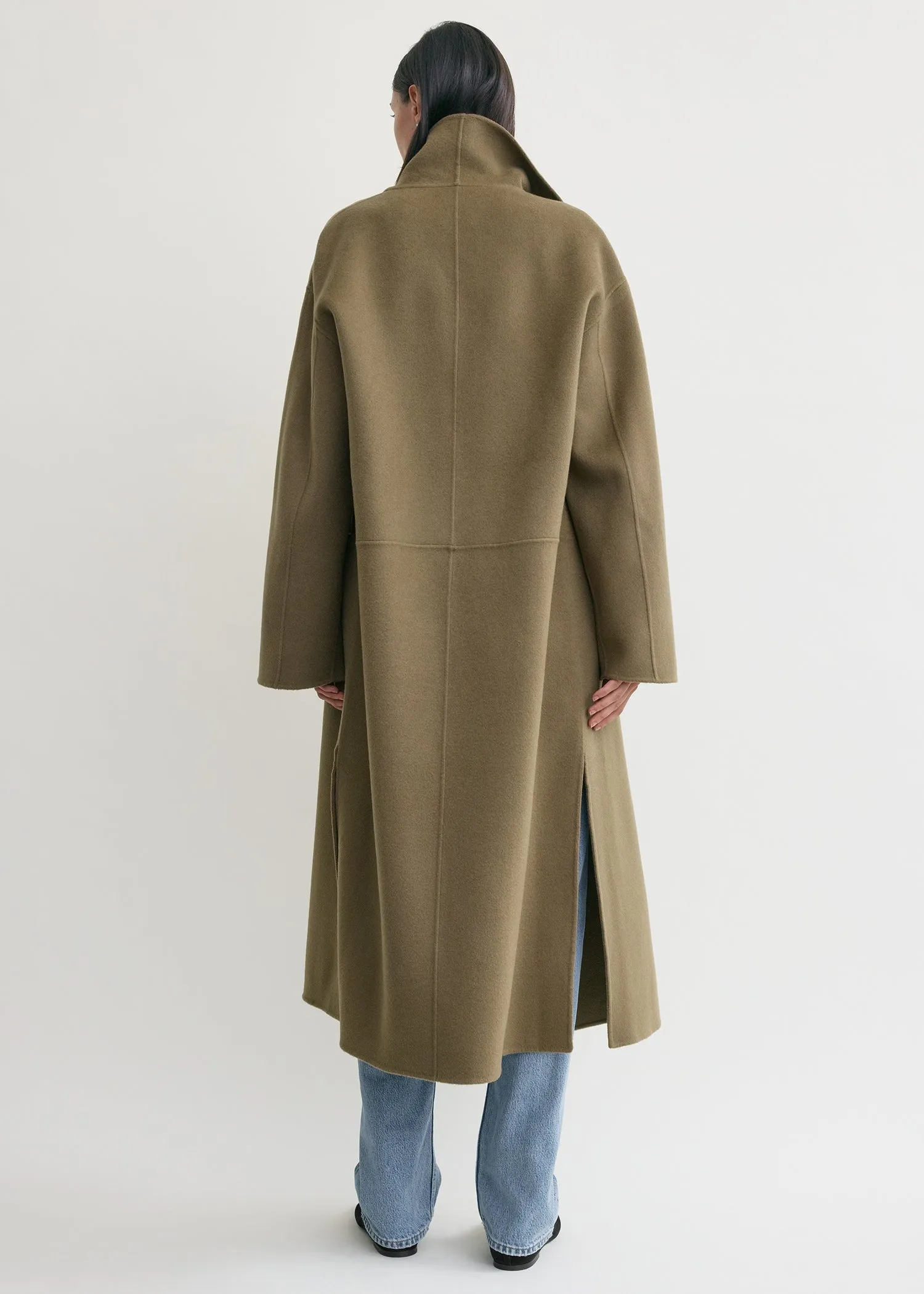 Signature doublé coat hazel sold by Toteme product image thumbnail 3