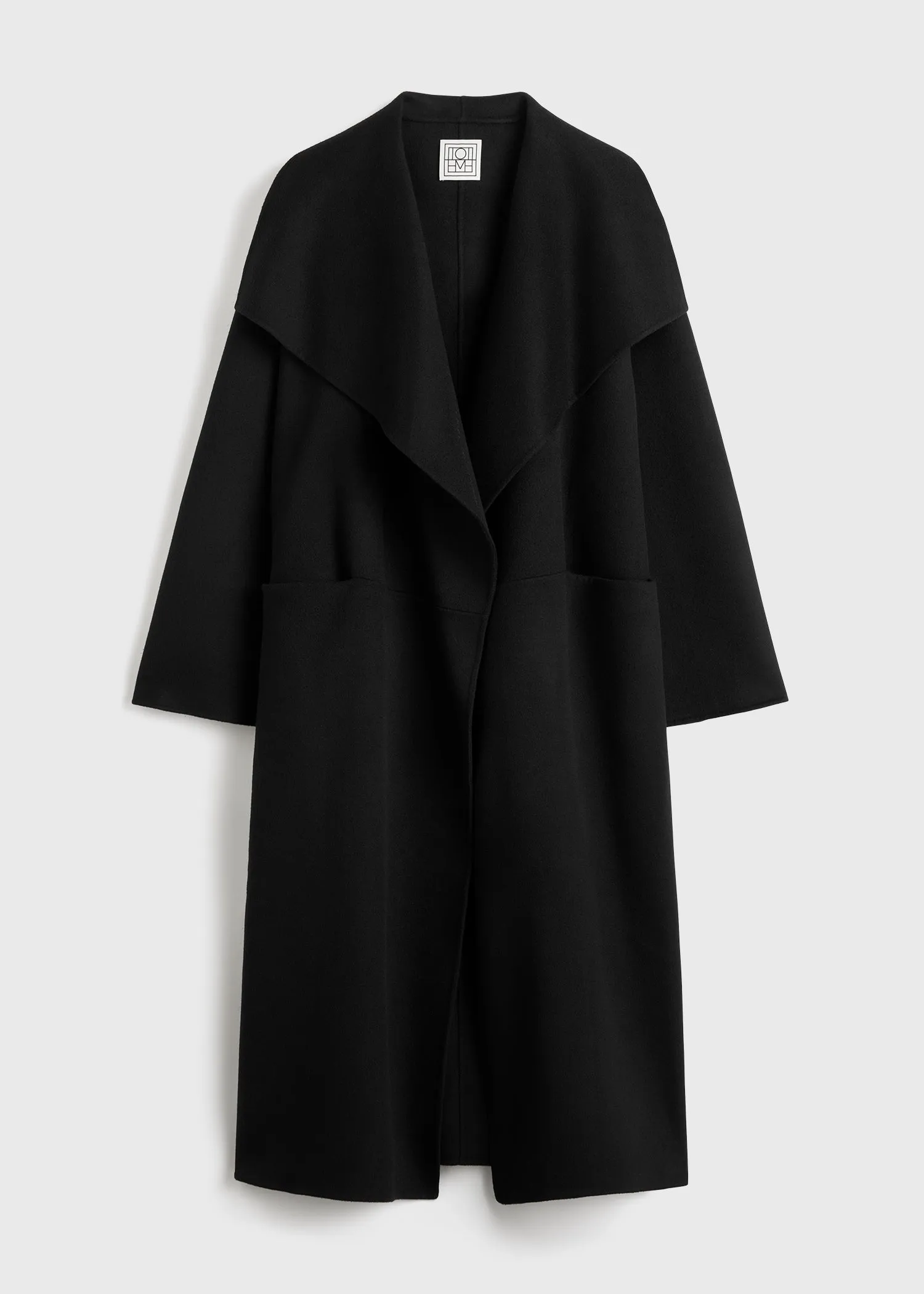 Signature doublé coat black sold by Toteme product image thumbnail 5