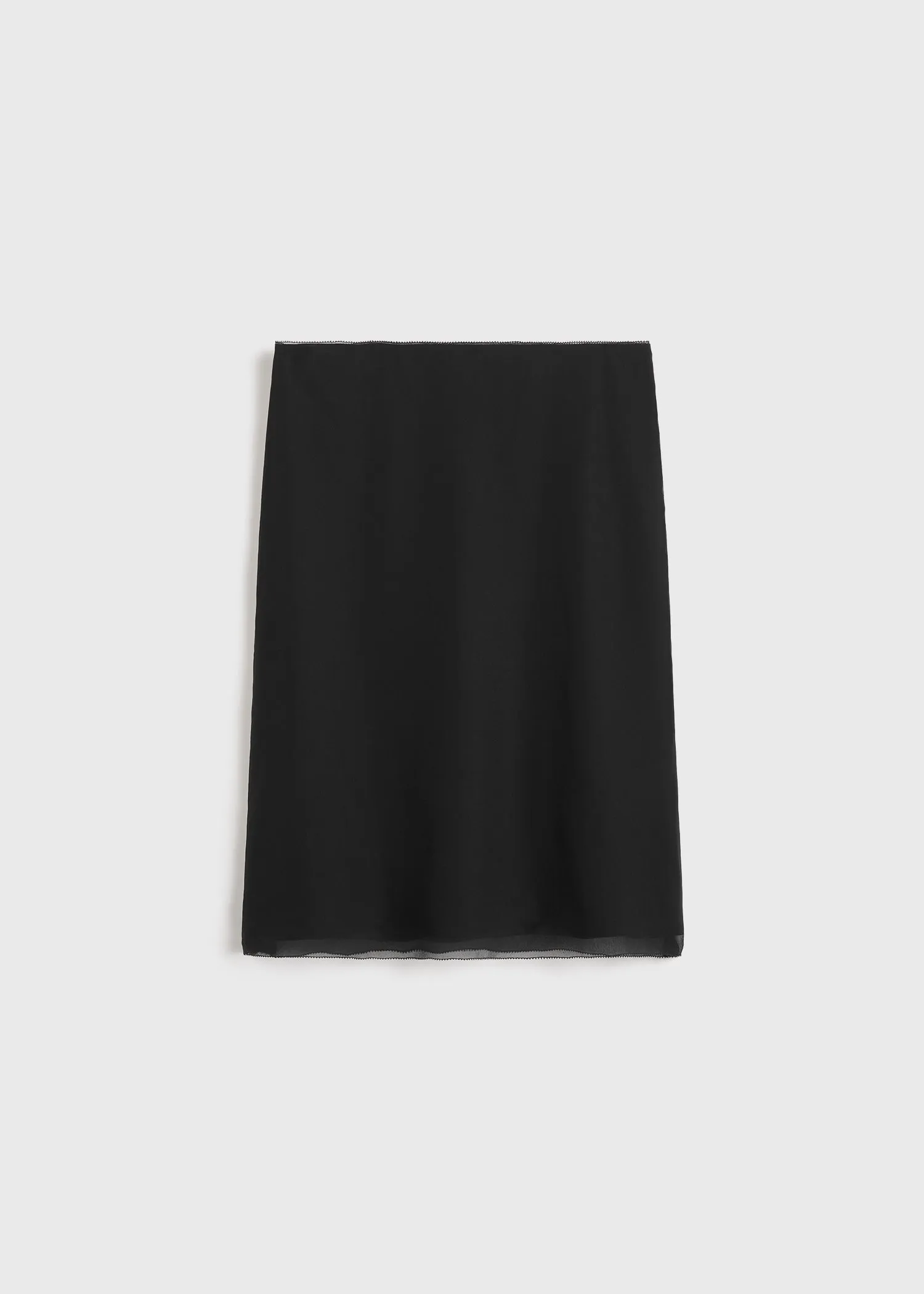 Chiffon slip skirt black sold by Toteme product image thumbnail 5