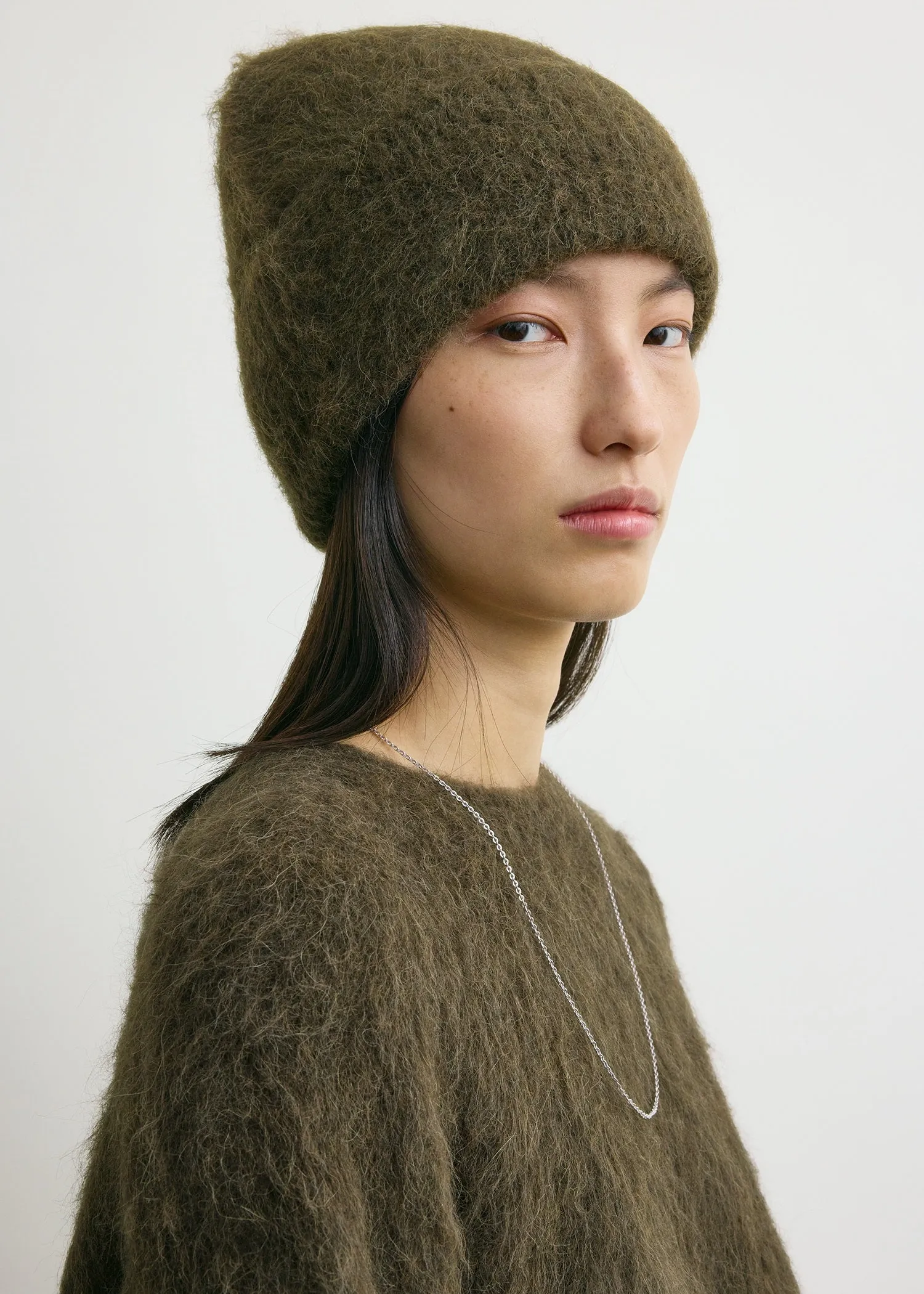 Alpaca knit beanie pepper sold by Toteme product image thumbnail 3