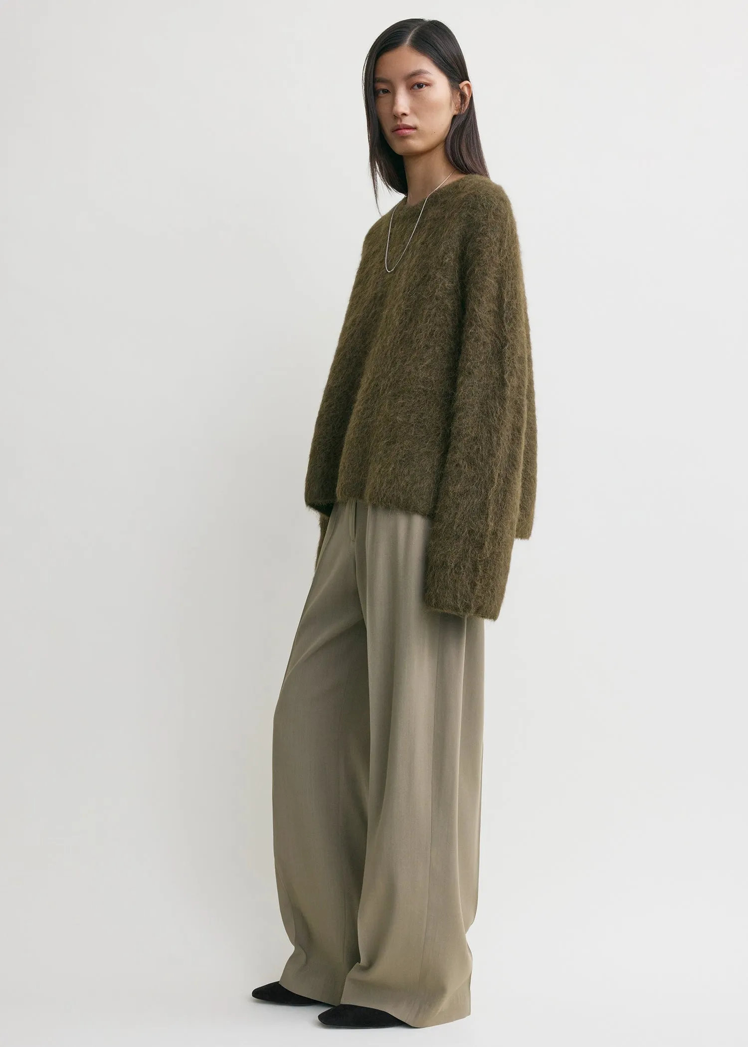 Boxy alpaca knit pepper sold by Toteme product image thumbnail 2