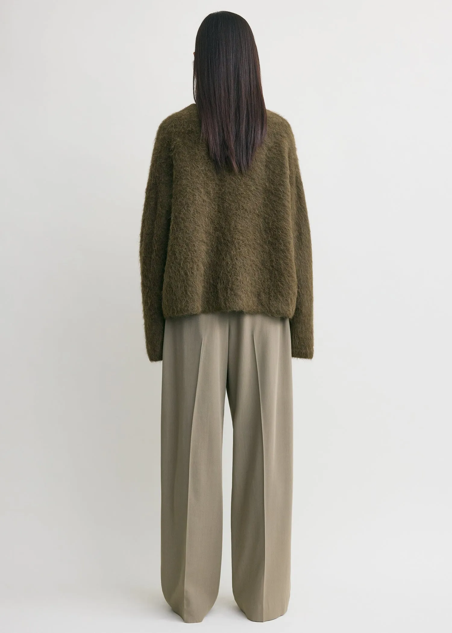 Boxy alpaca knit pepper sold by Toteme product image thumbnail 3