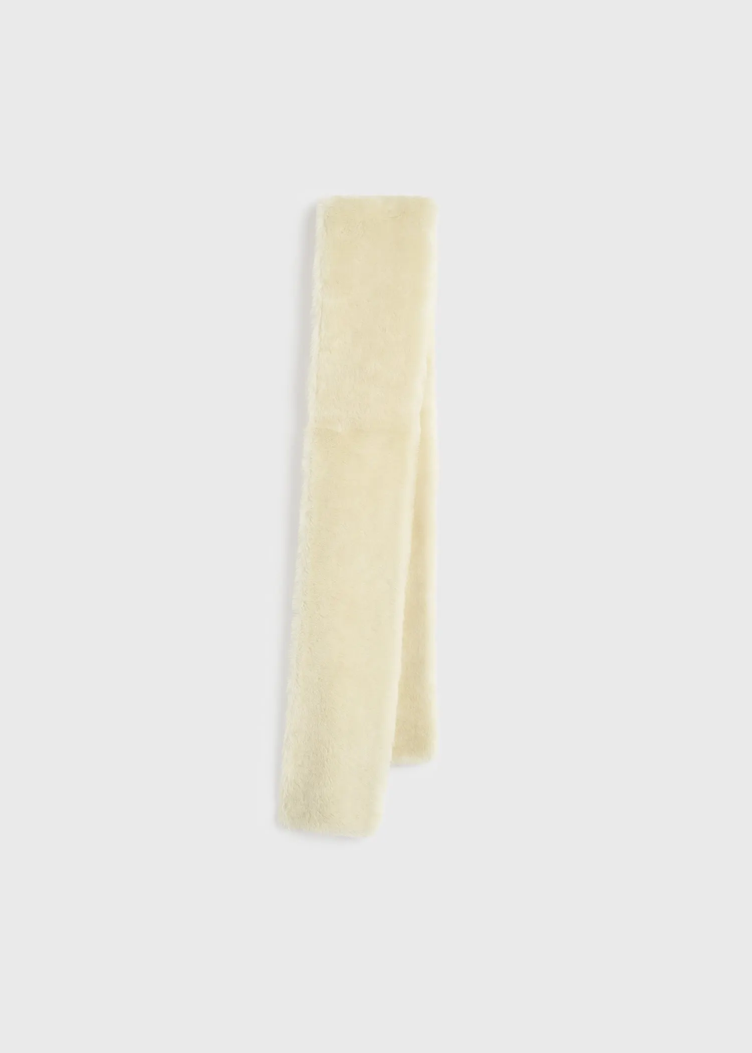 Shearling tuxedo scarf ecru sold by Toteme product image thumbnail 5