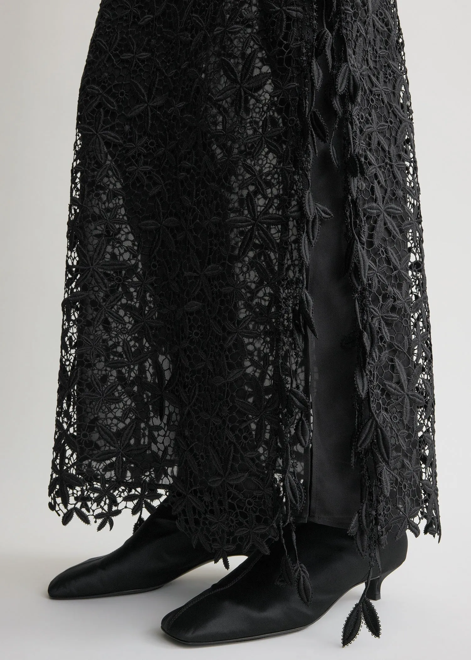 Guipure lace skirt black sold by Toteme product image thumbnail 5