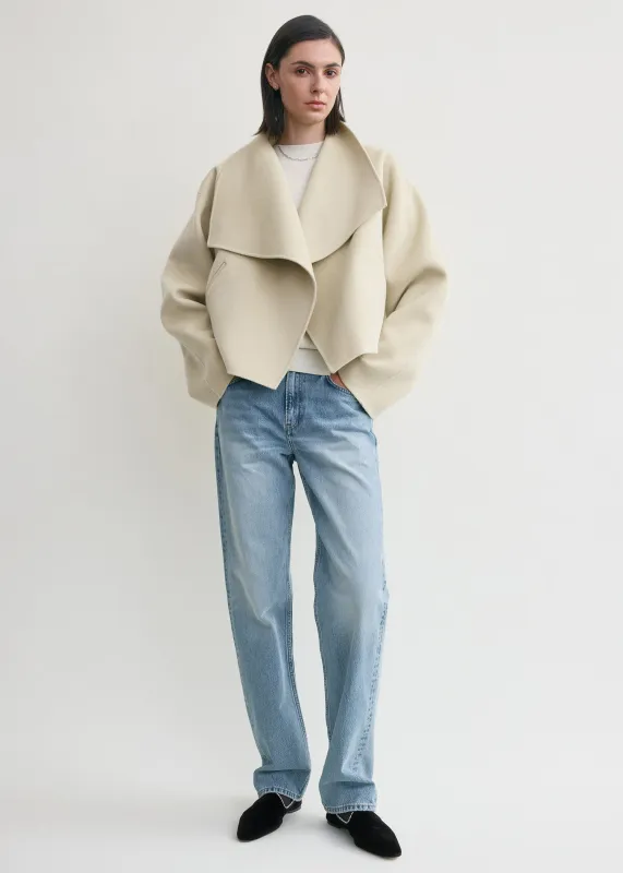 Signature doublé jacket peanut made by Toteme