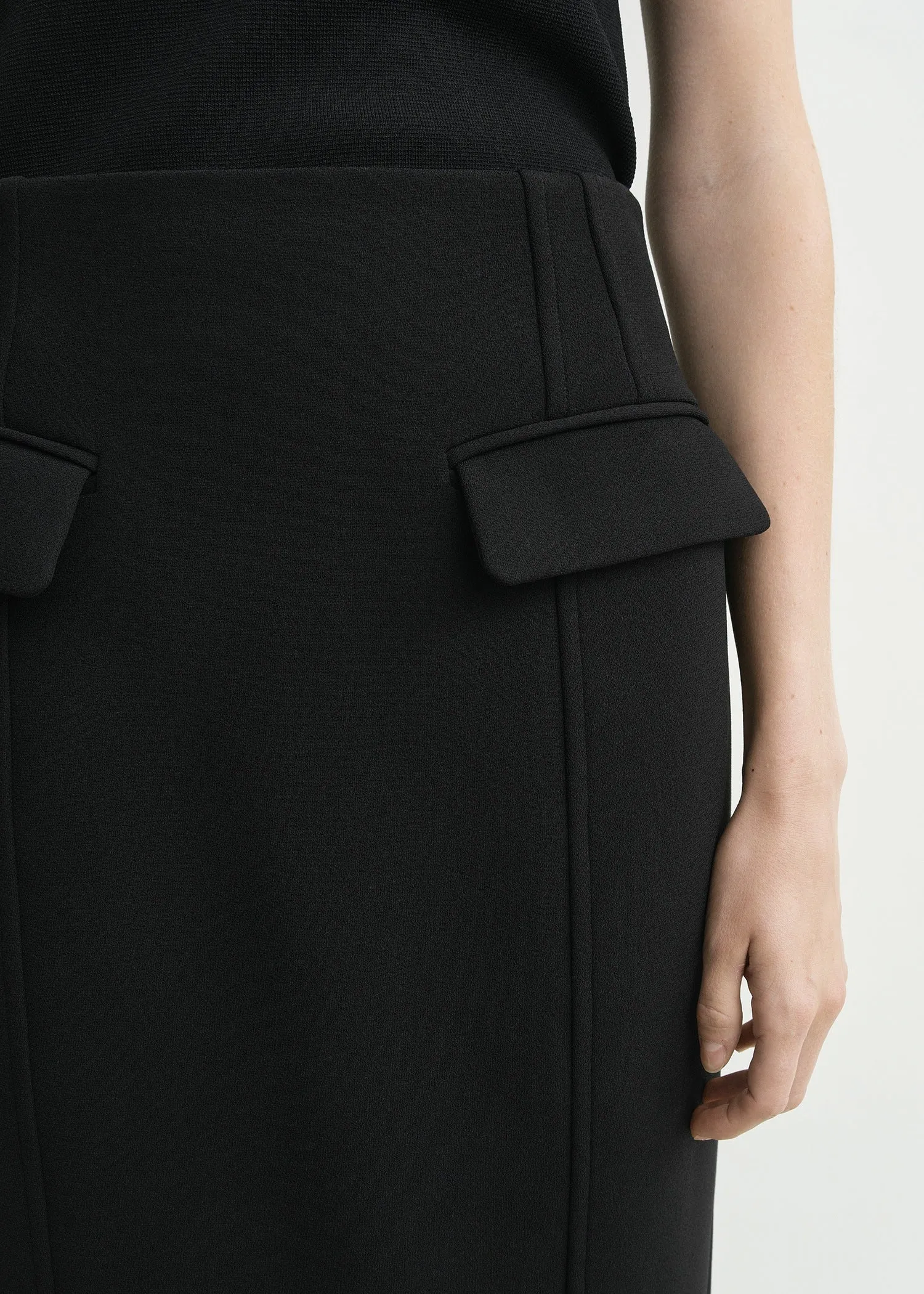 Pocket suit skirt black sold by Toteme product image thumbnail 5