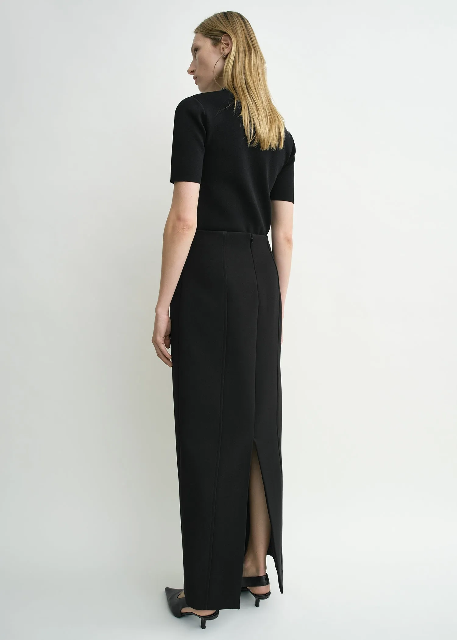 Pocket suit skirt black sold by Toteme product image thumbnail 3