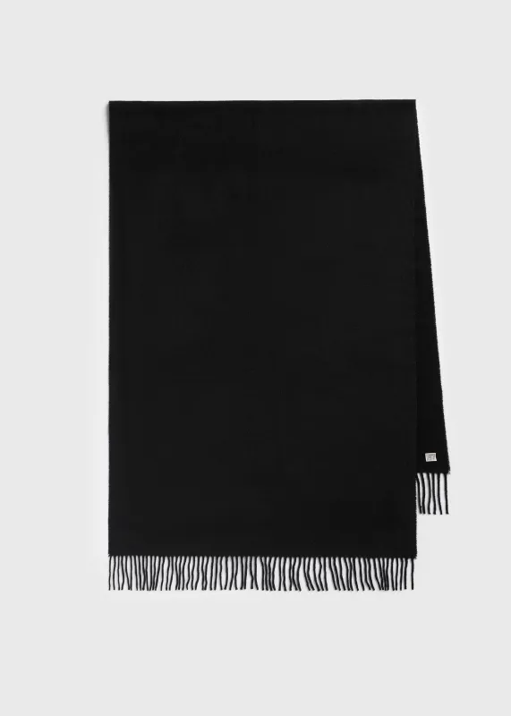Cashmere scarf black sold by Toteme