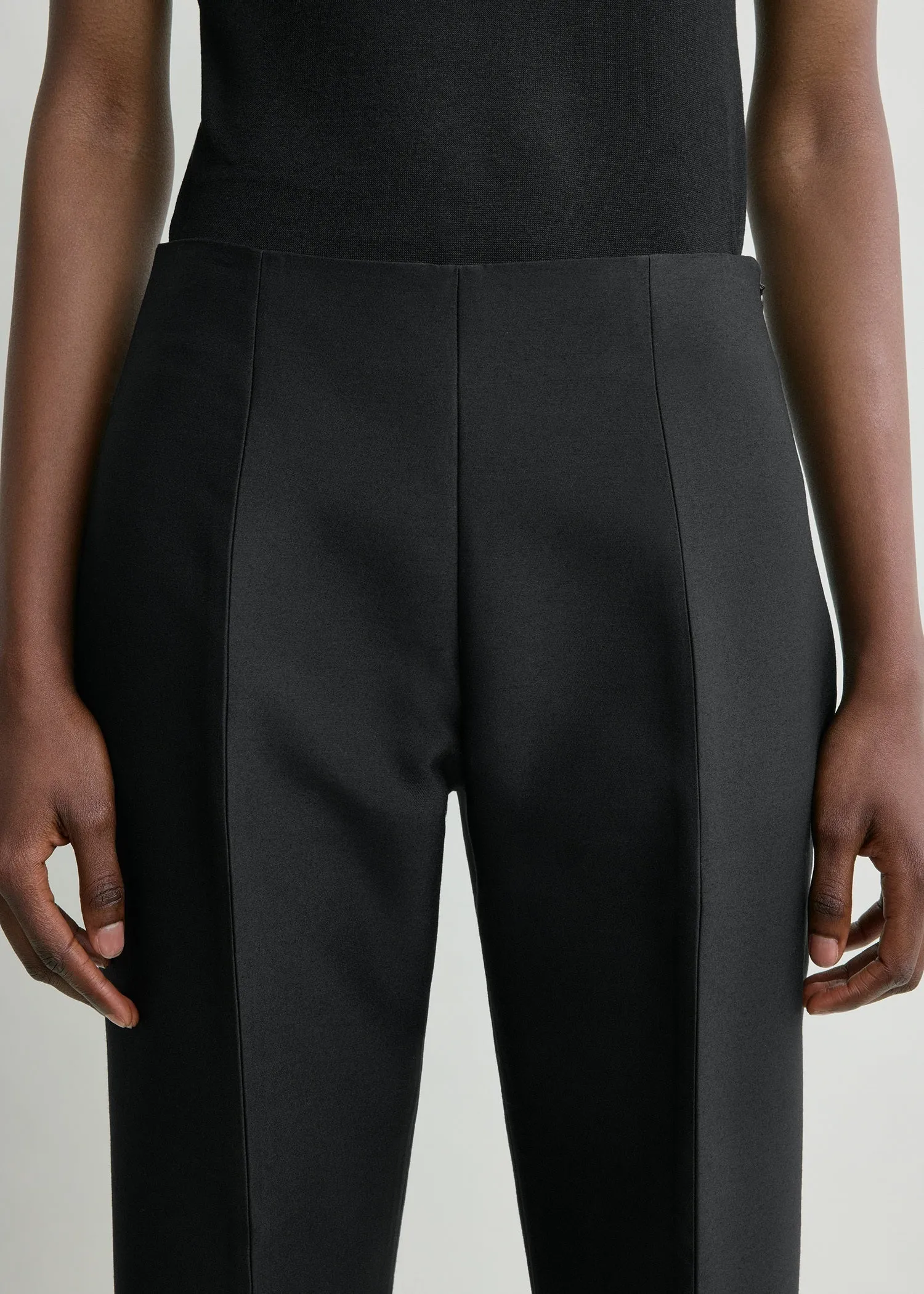 Slim evening trousers black sold by Toteme product image thumbnail 4
