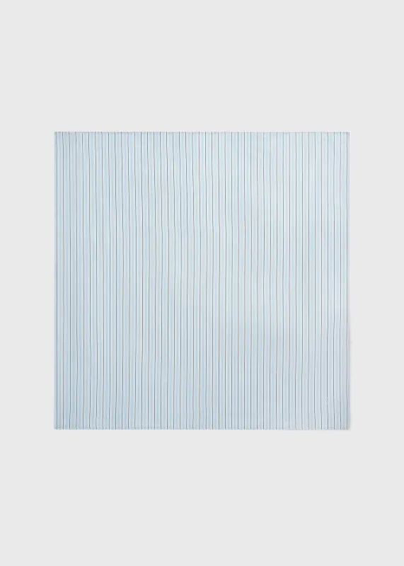 Striped silk scarf ice/white sold by Toteme
