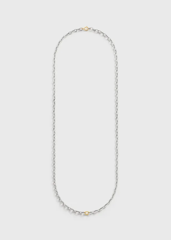 Bi-color chain silver/gold made by Toteme