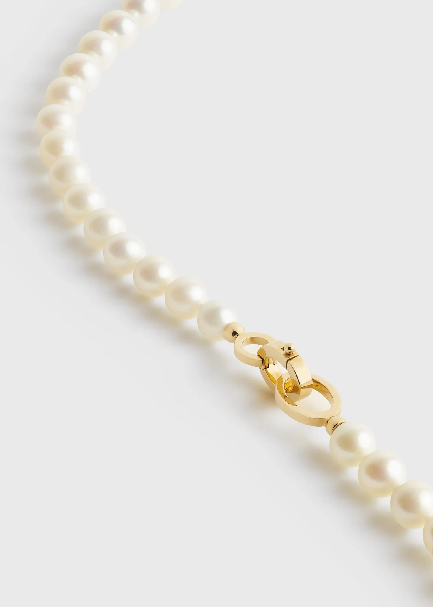 Infinity pearl necklace white sold by Toteme product image thumbnail 5
