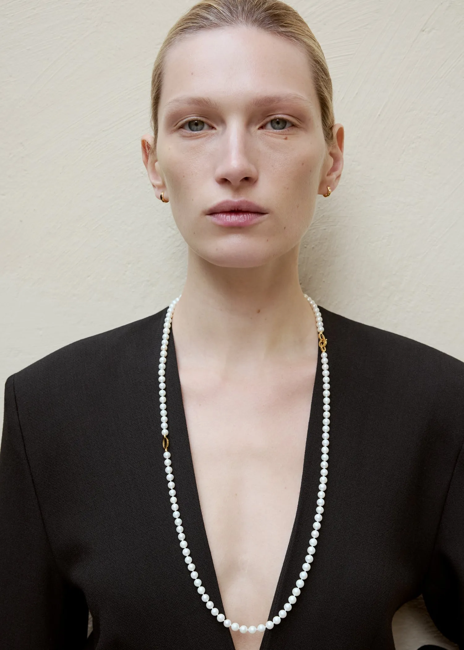 Infinity pearl necklace white sold by Toteme product image thumbnail 2