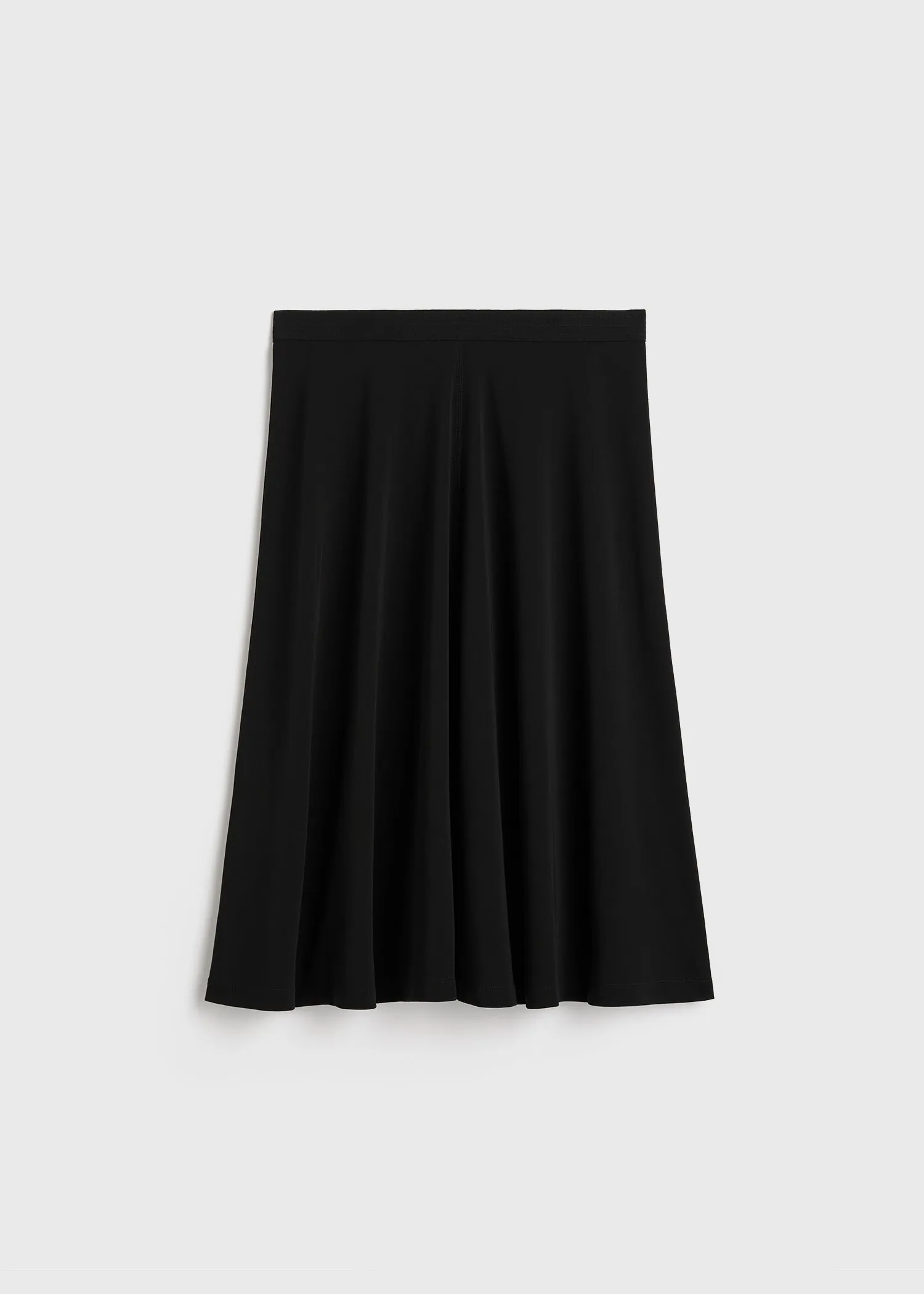 Short fluid jersey skirt black sold by Toteme product image thumbnail 5