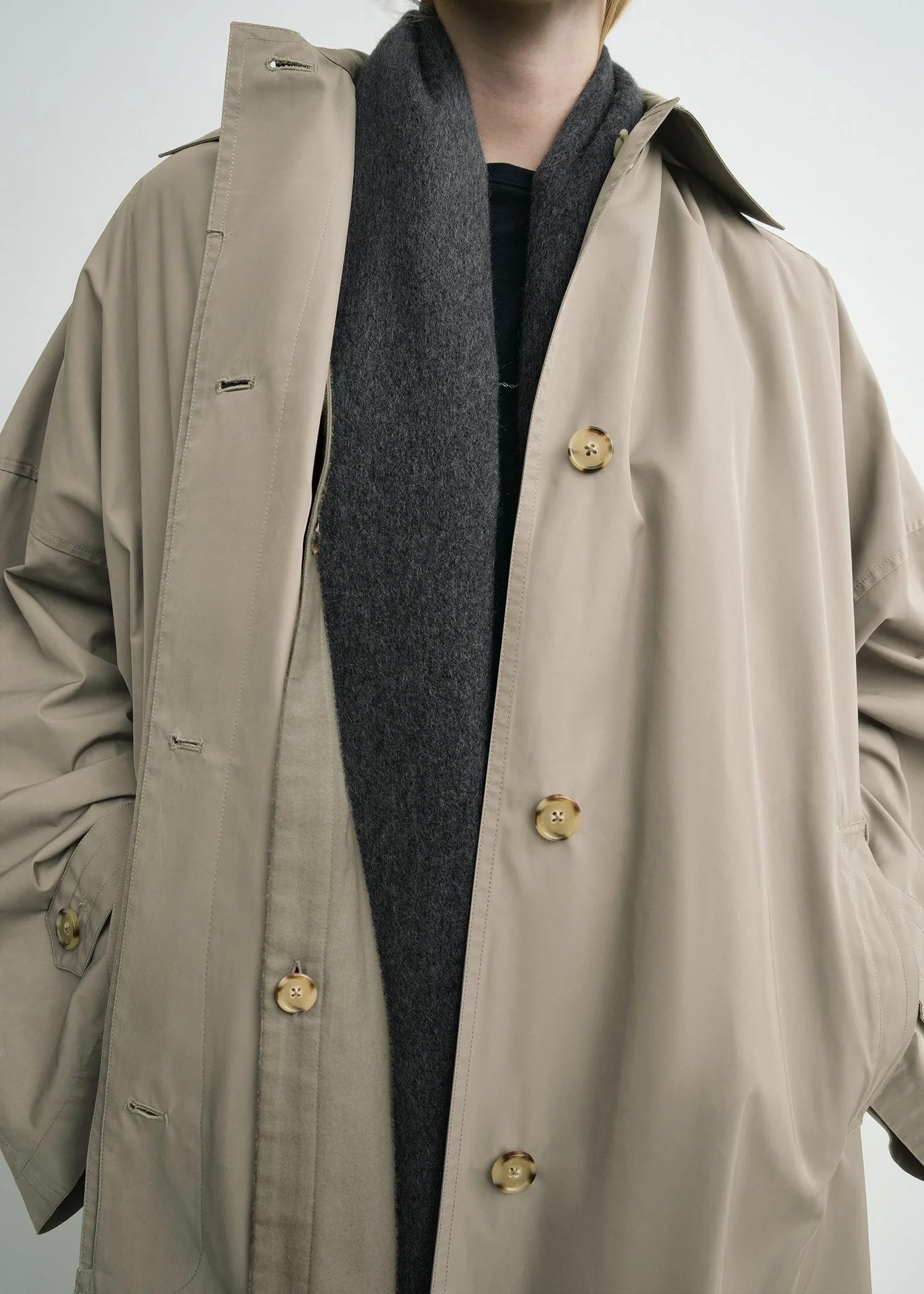 Car coat taupe sold by Toteme product image thumbnail 5