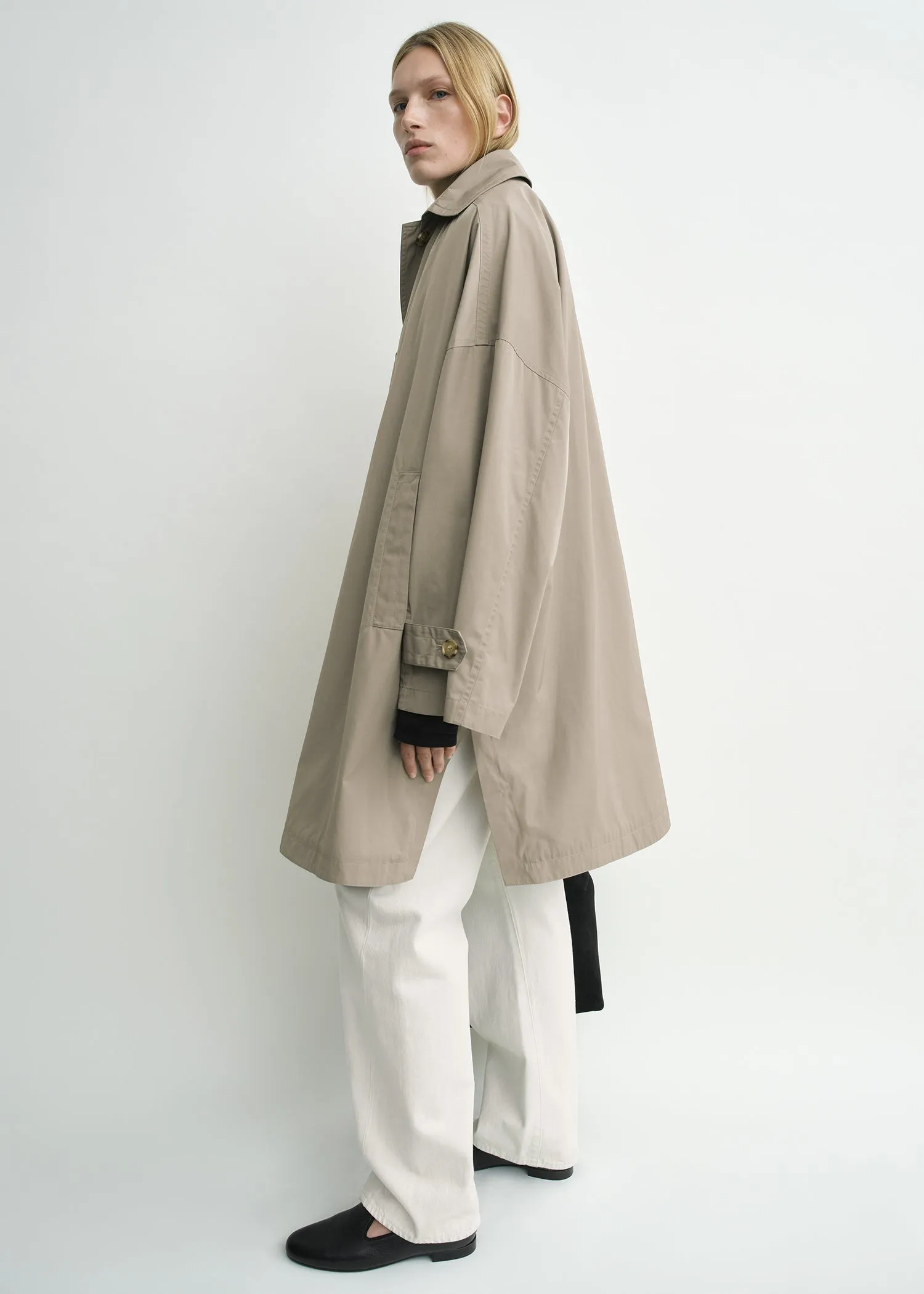 Car coat taupe sold by Toteme product image thumbnail 2