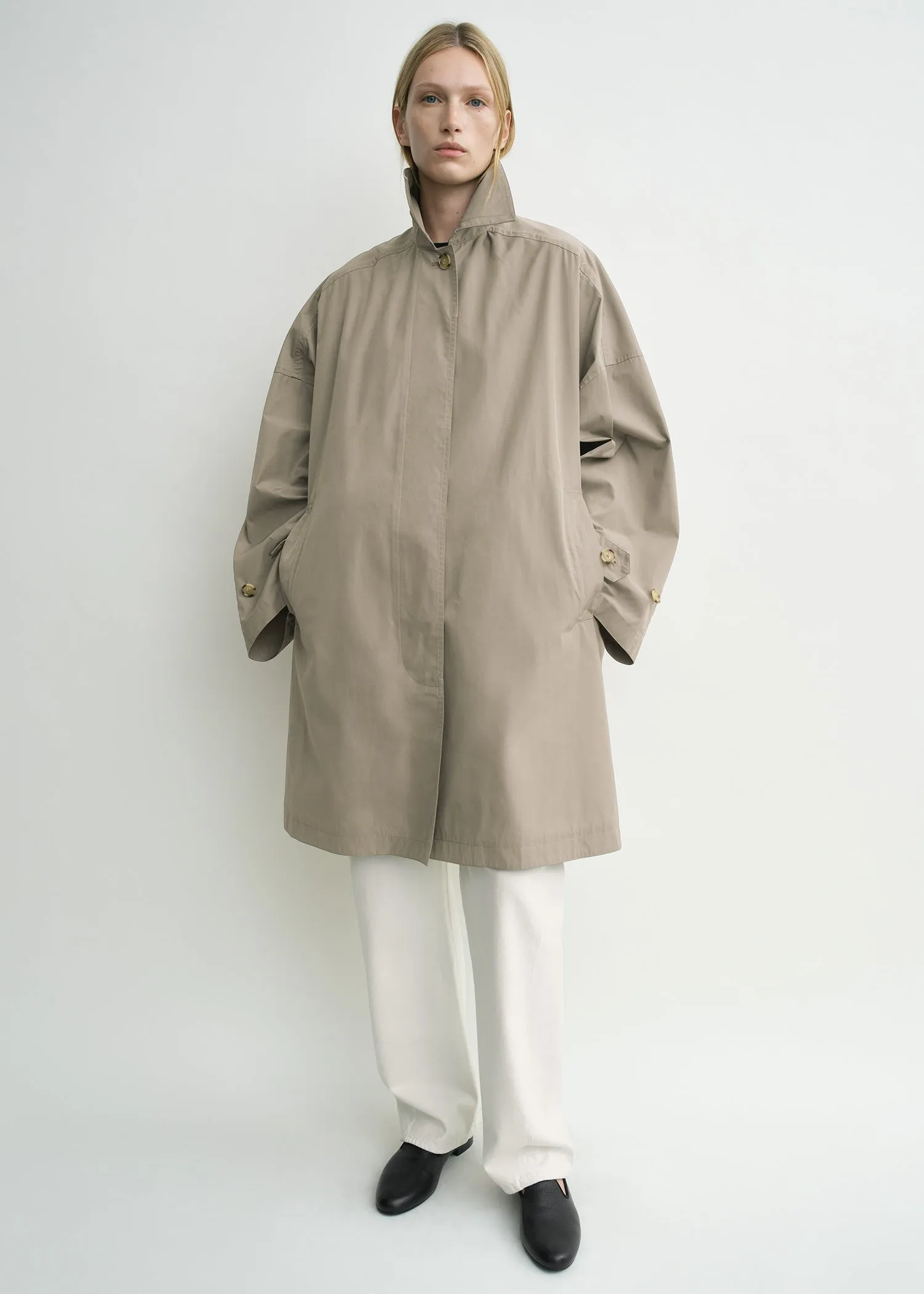Car coat taupe sold by Toteme product image thumbnail 4